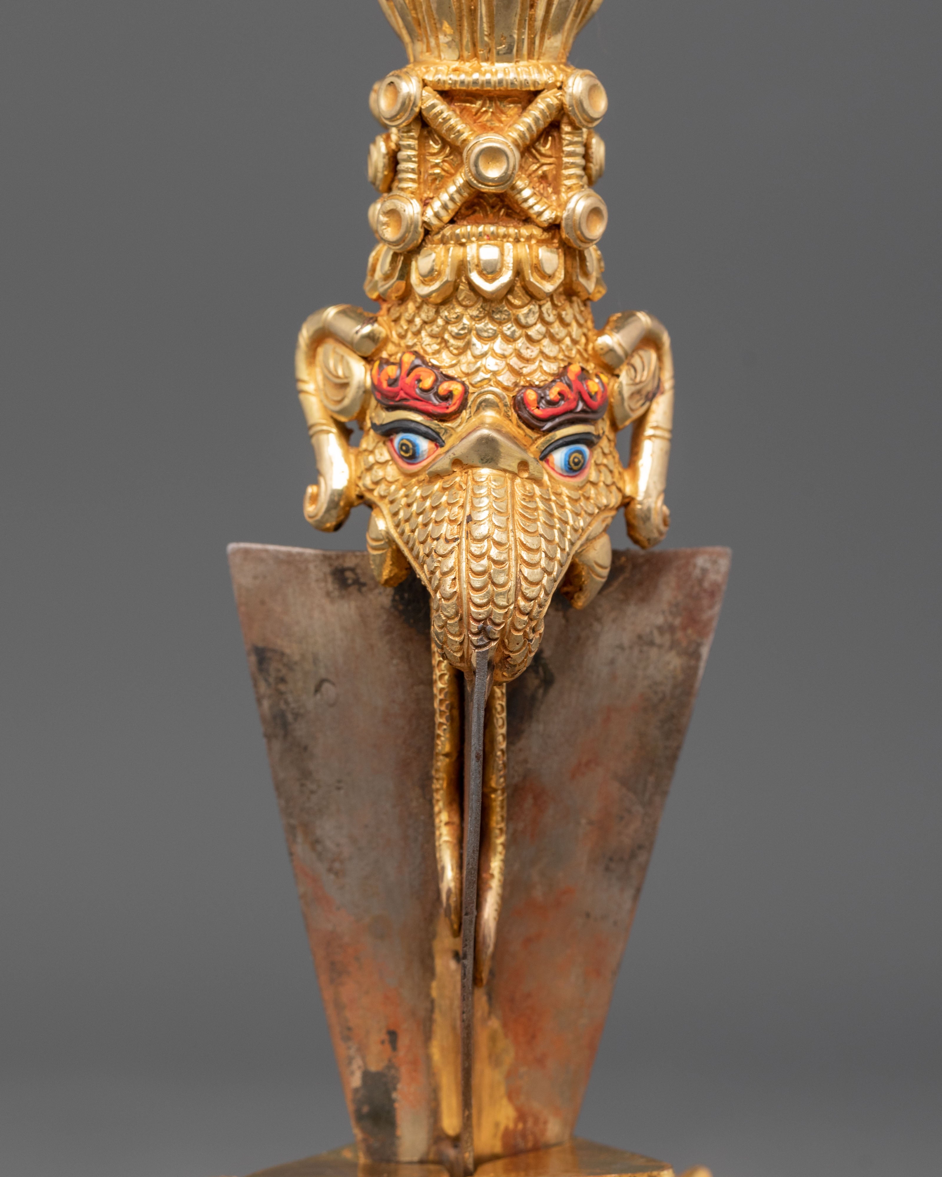 Copper Tibetan Ritual Phurba | Phurba for Buddhist Rituals