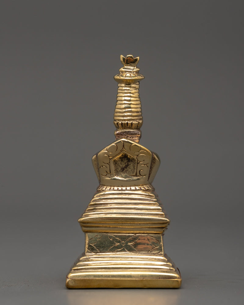 Brass Body Enlightenment Stupa 