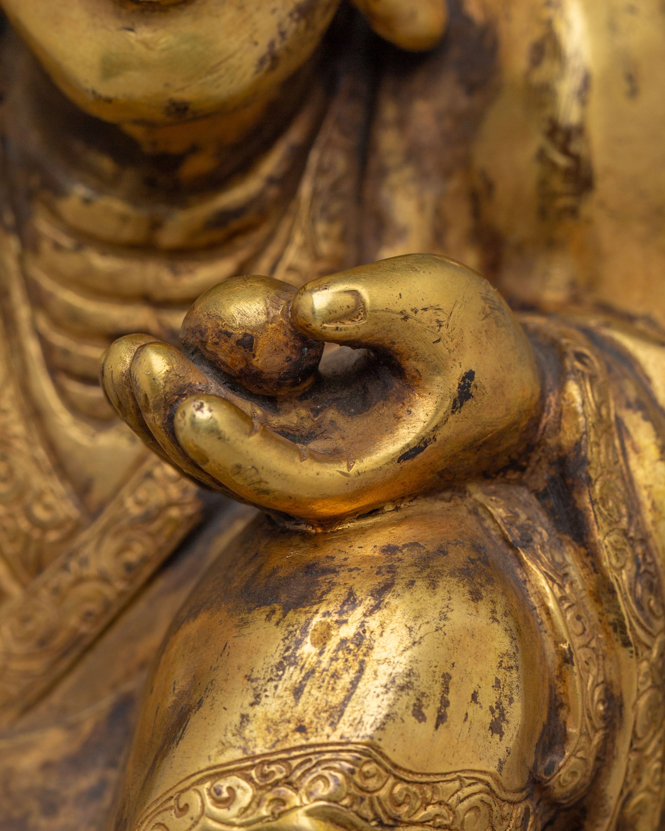 Tibetan Buddhist Kshitigarbha Statue | Symbol of Compassion