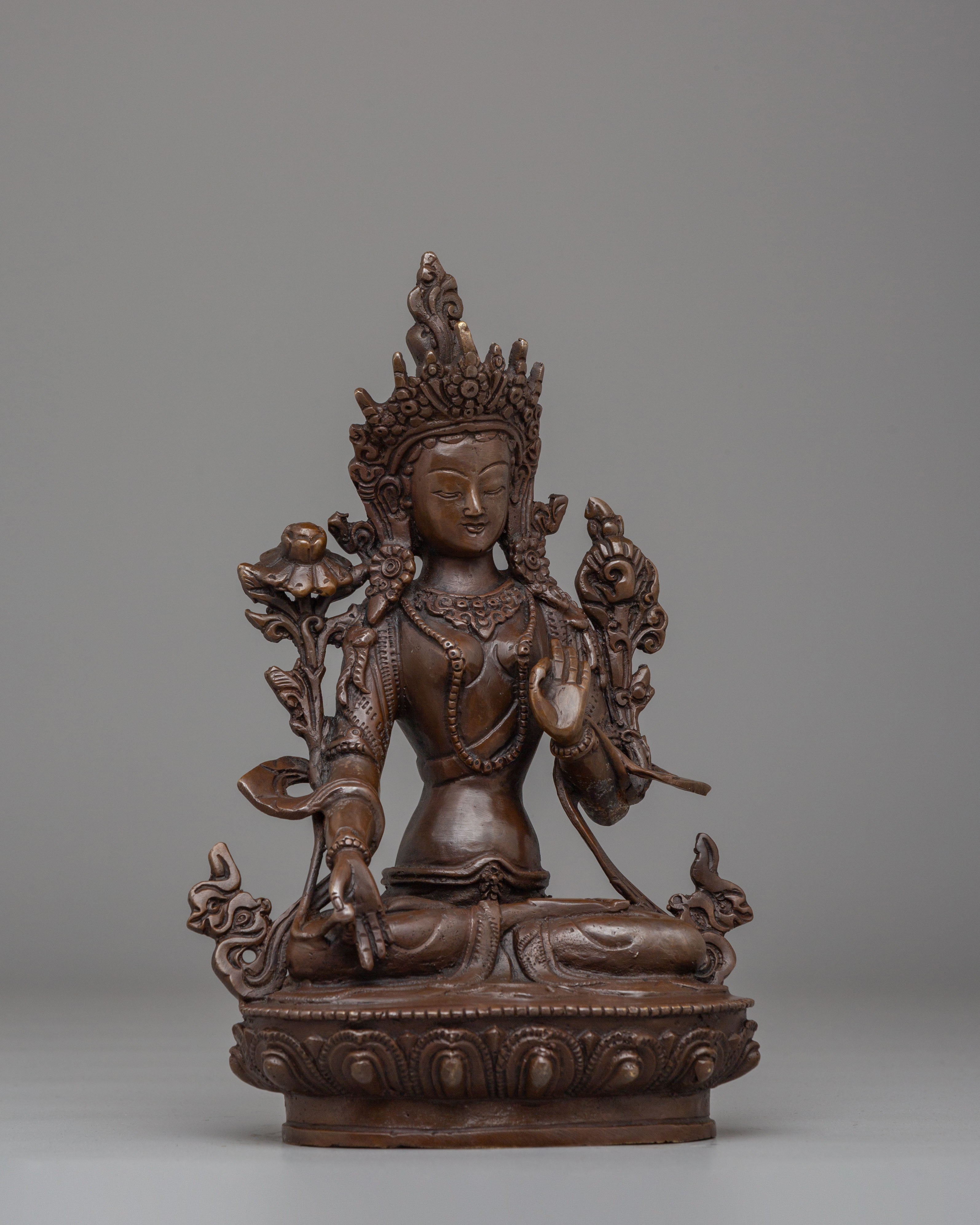 Sita Tara Statue Himalayan Spiritual Art | White Tara Statue