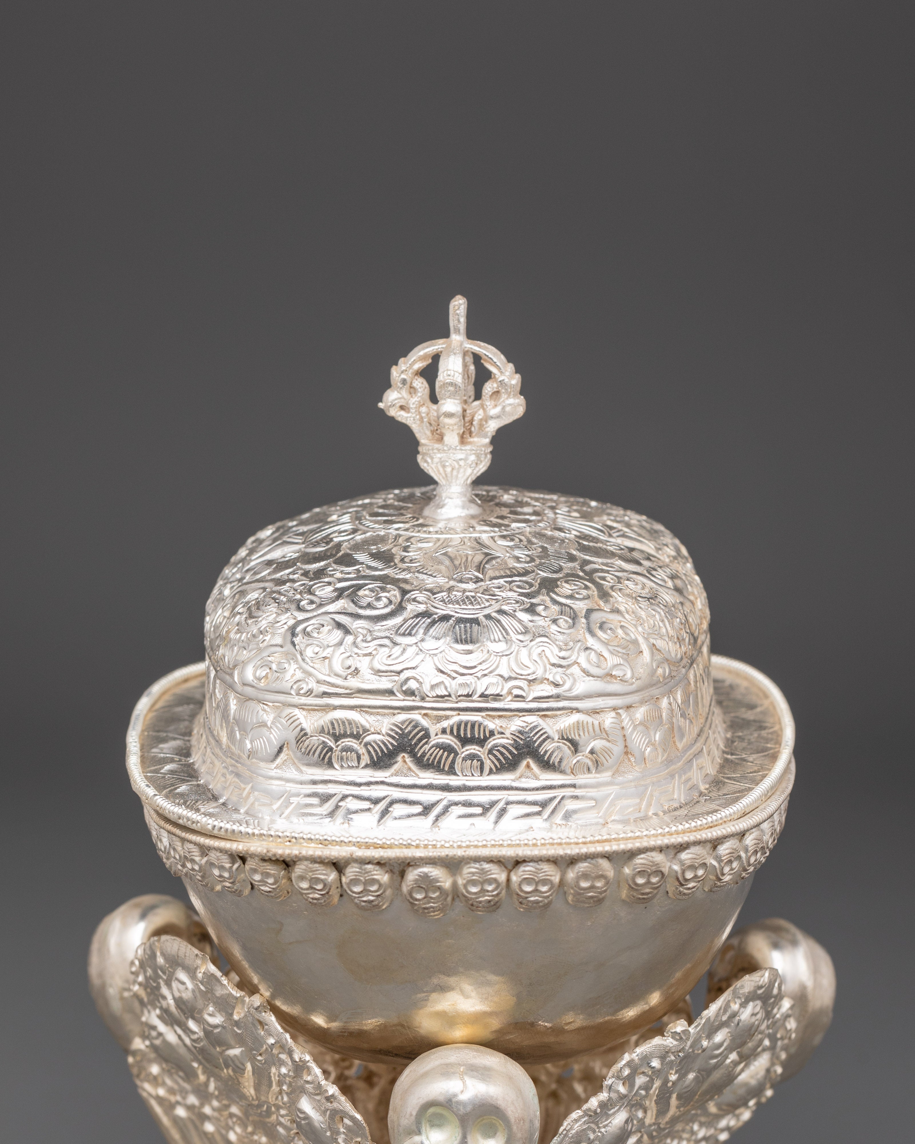Tibetan Kapala Ceremonial Cup |  Buddhist Rituals & Tantric Offerings