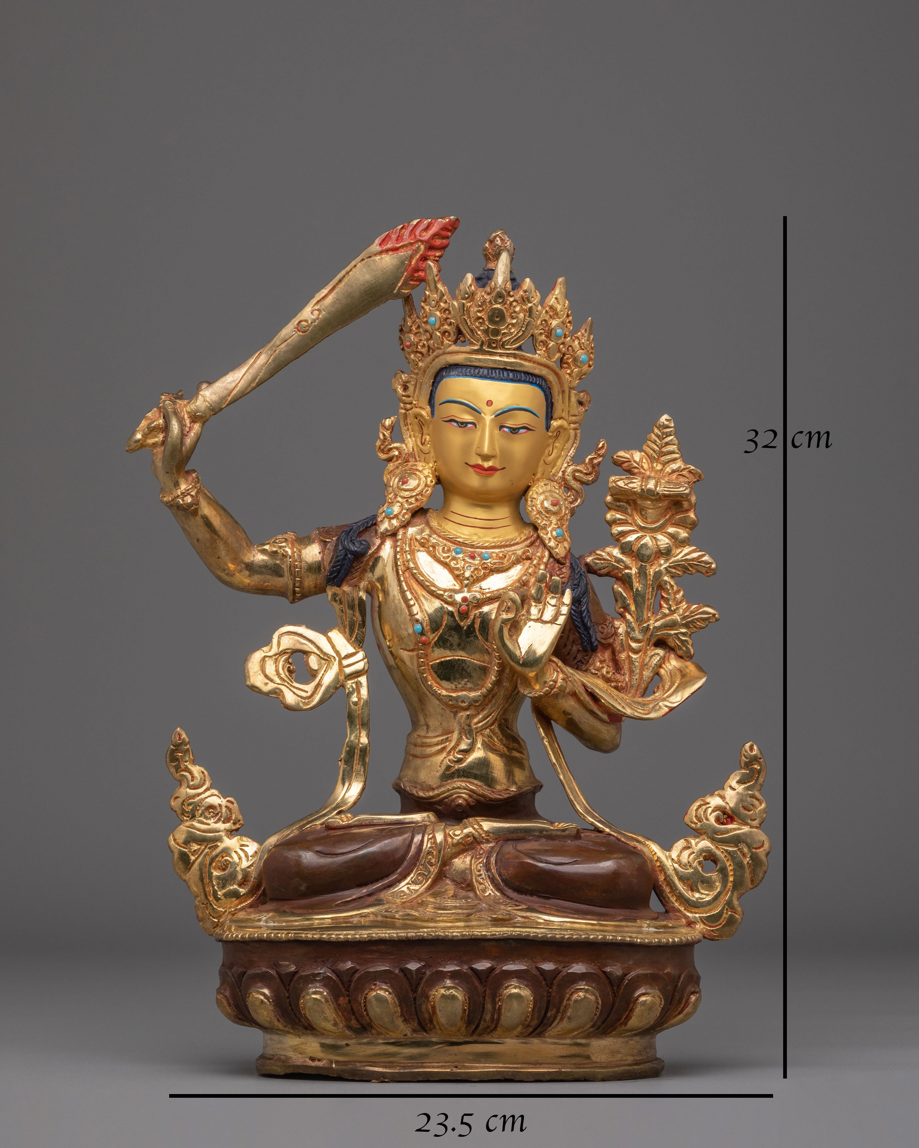 Tibetan Sacred Statue of Manjushri | One With Perfect Wisdom