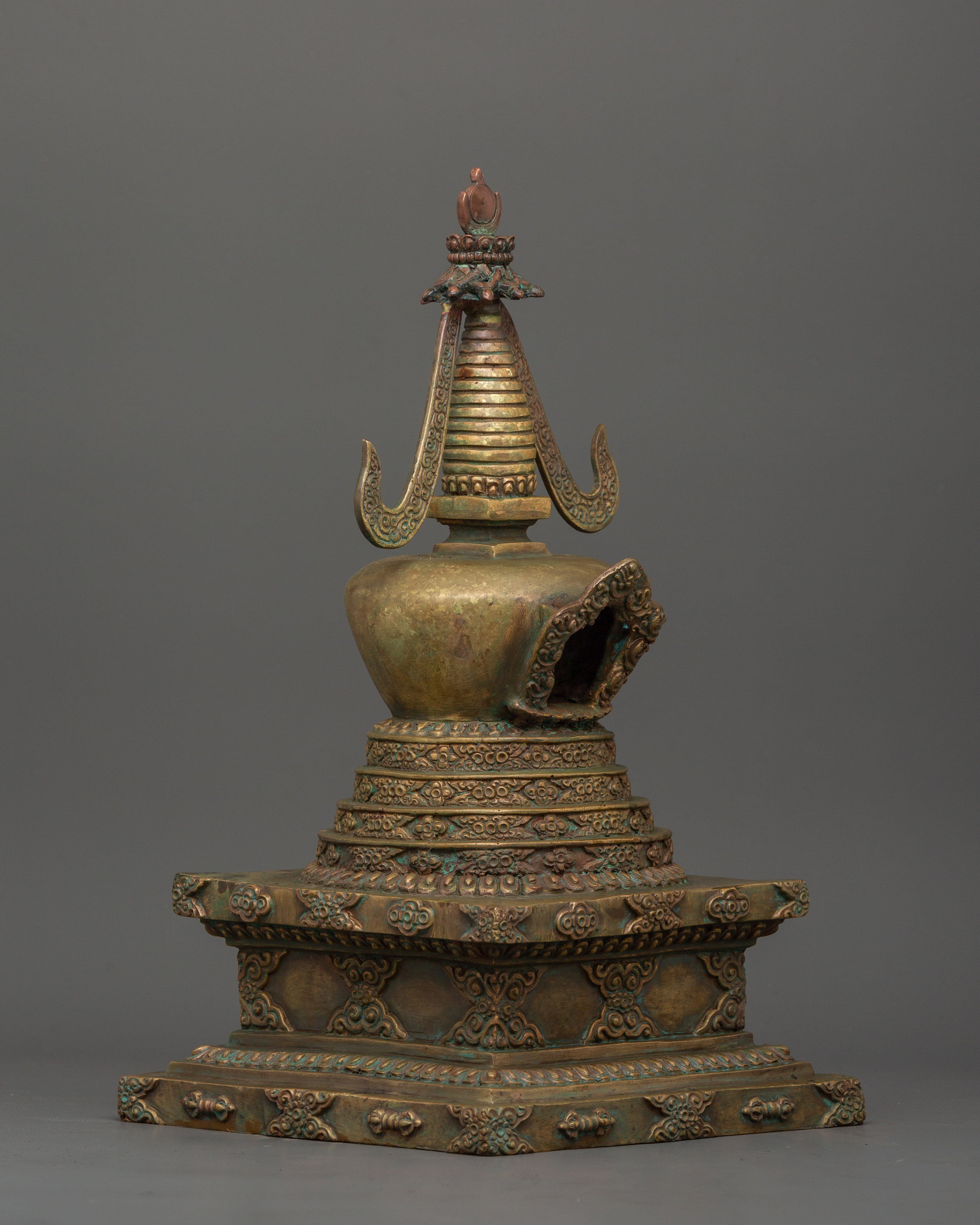 Traditional Namgyal Chorten | Handcrafted Tibetan Sacred Art