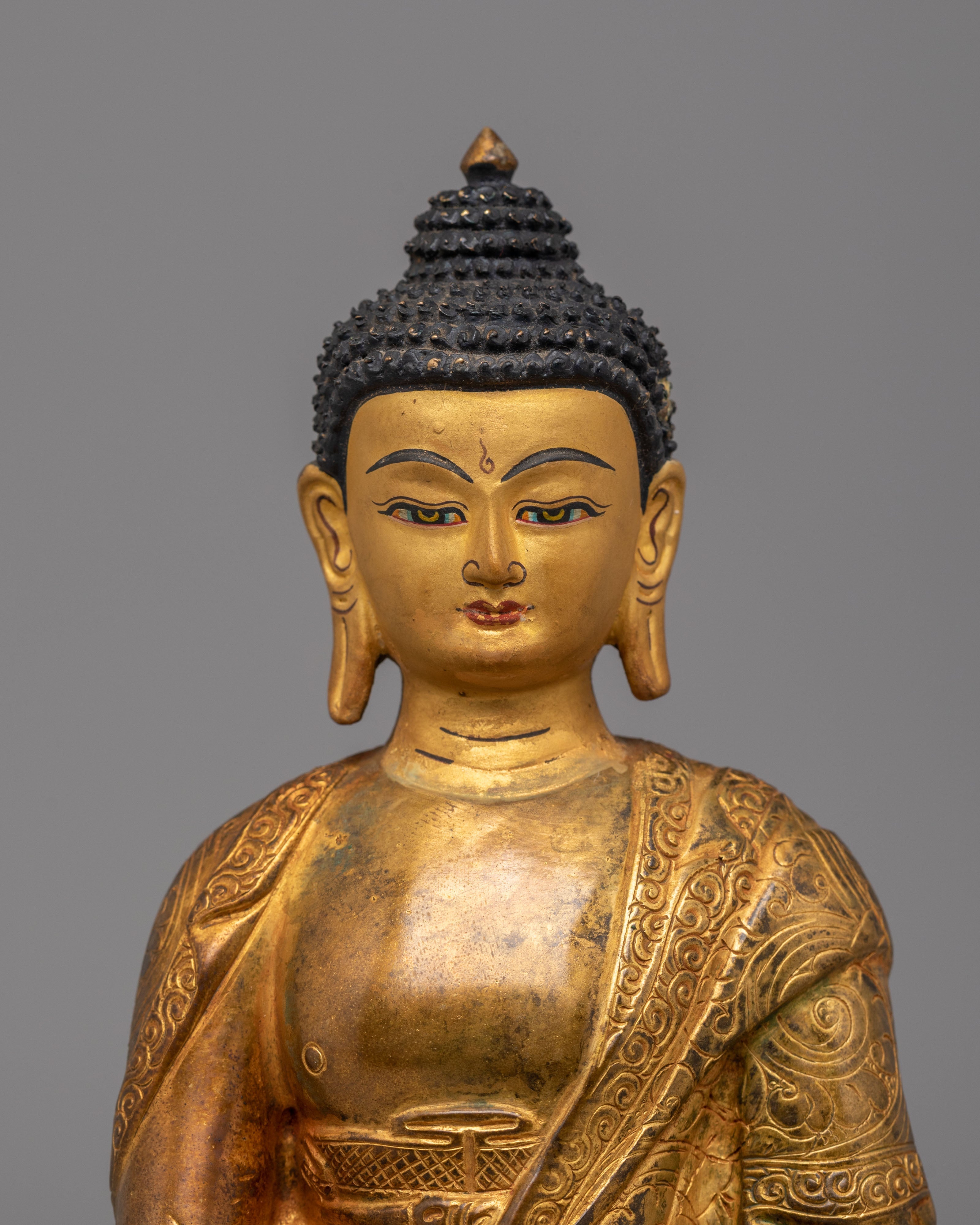 Spiritual Shakyamuni Buddha Enlightened Sculpture | Dharma Statue