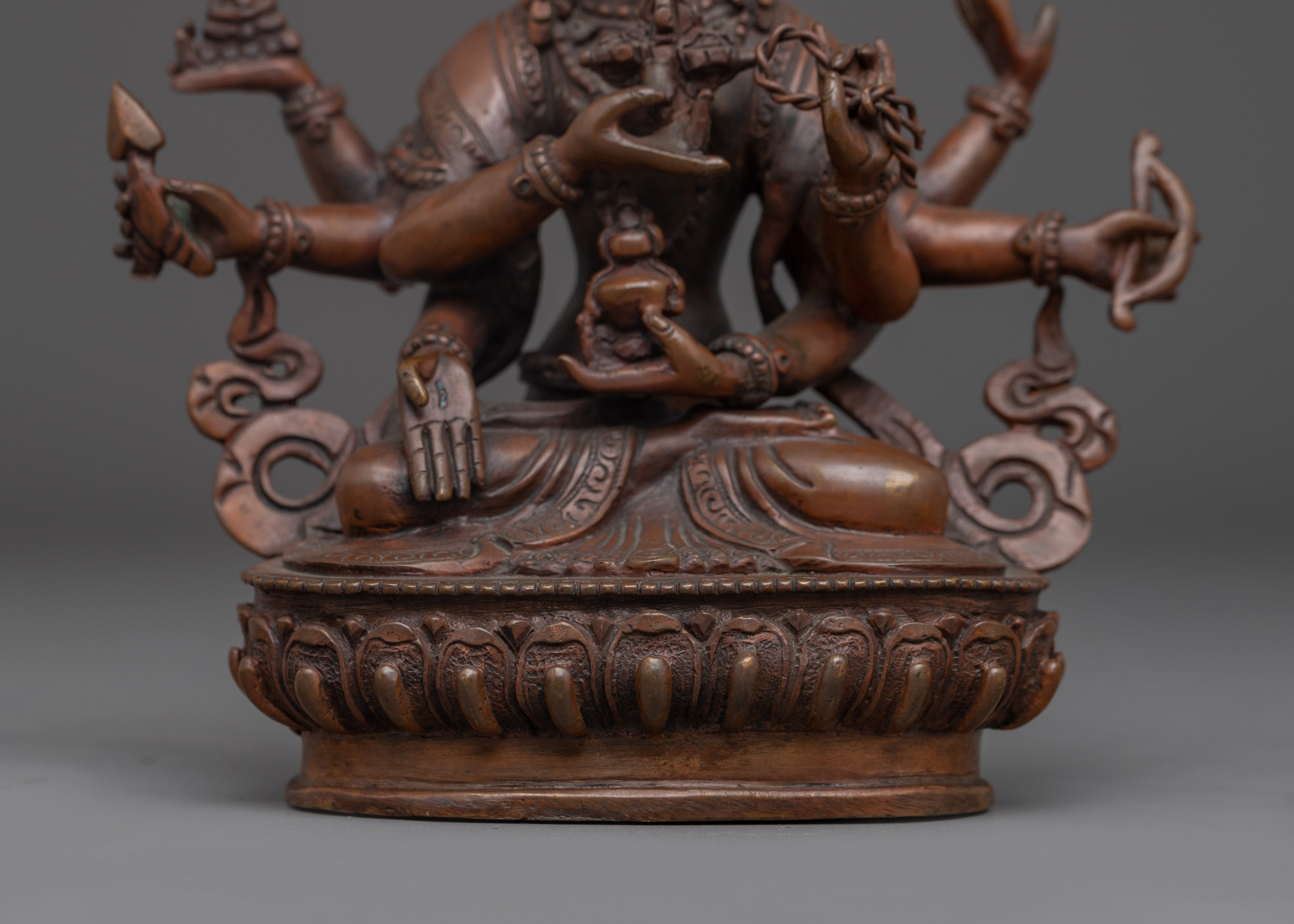 Oxidized Copper Namgyalma Statue | Symbol of Longevity and Prosperity