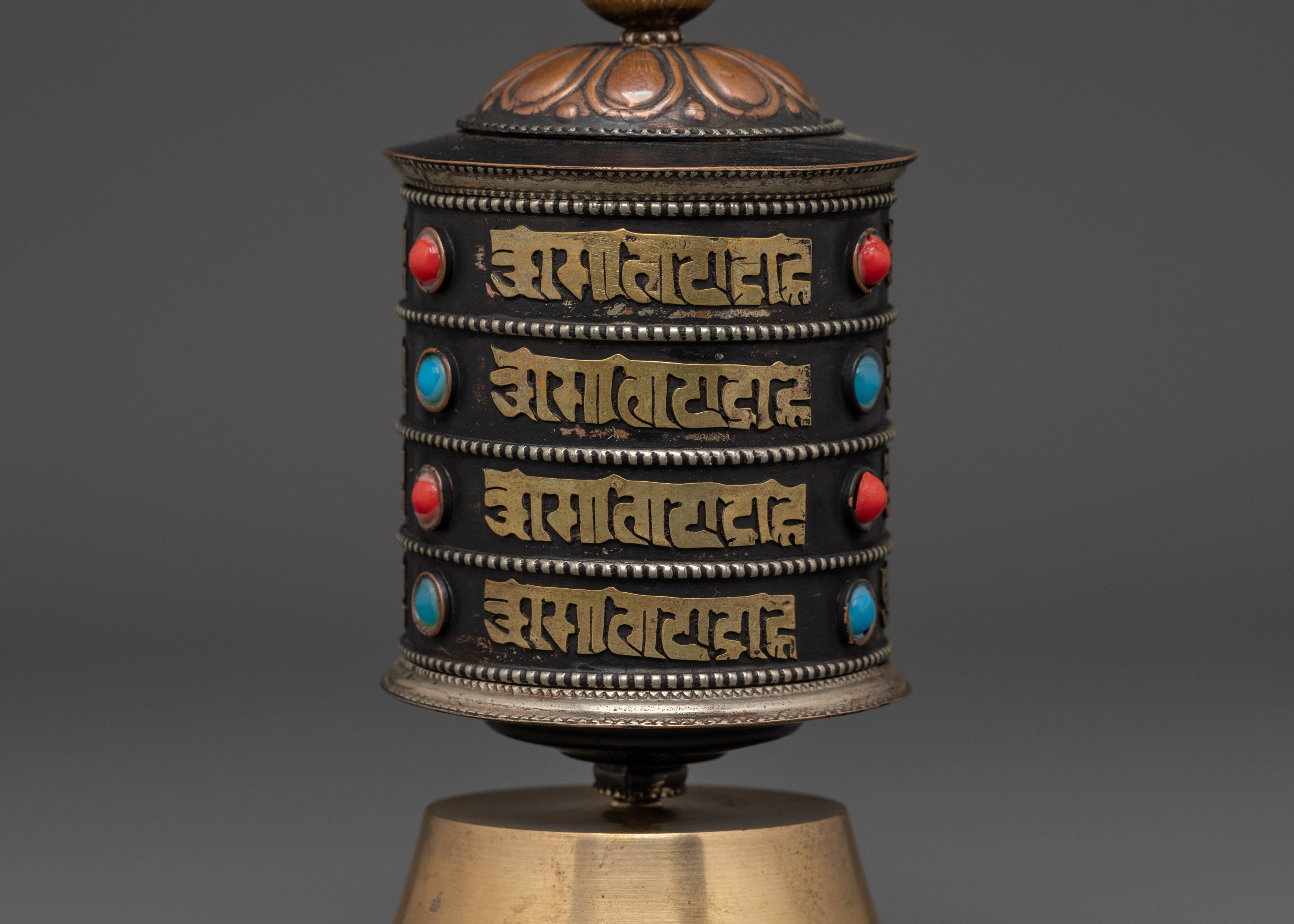Prayer Wheel for Peace and Inner Focus Daily | Sacred Spinner for Blessings