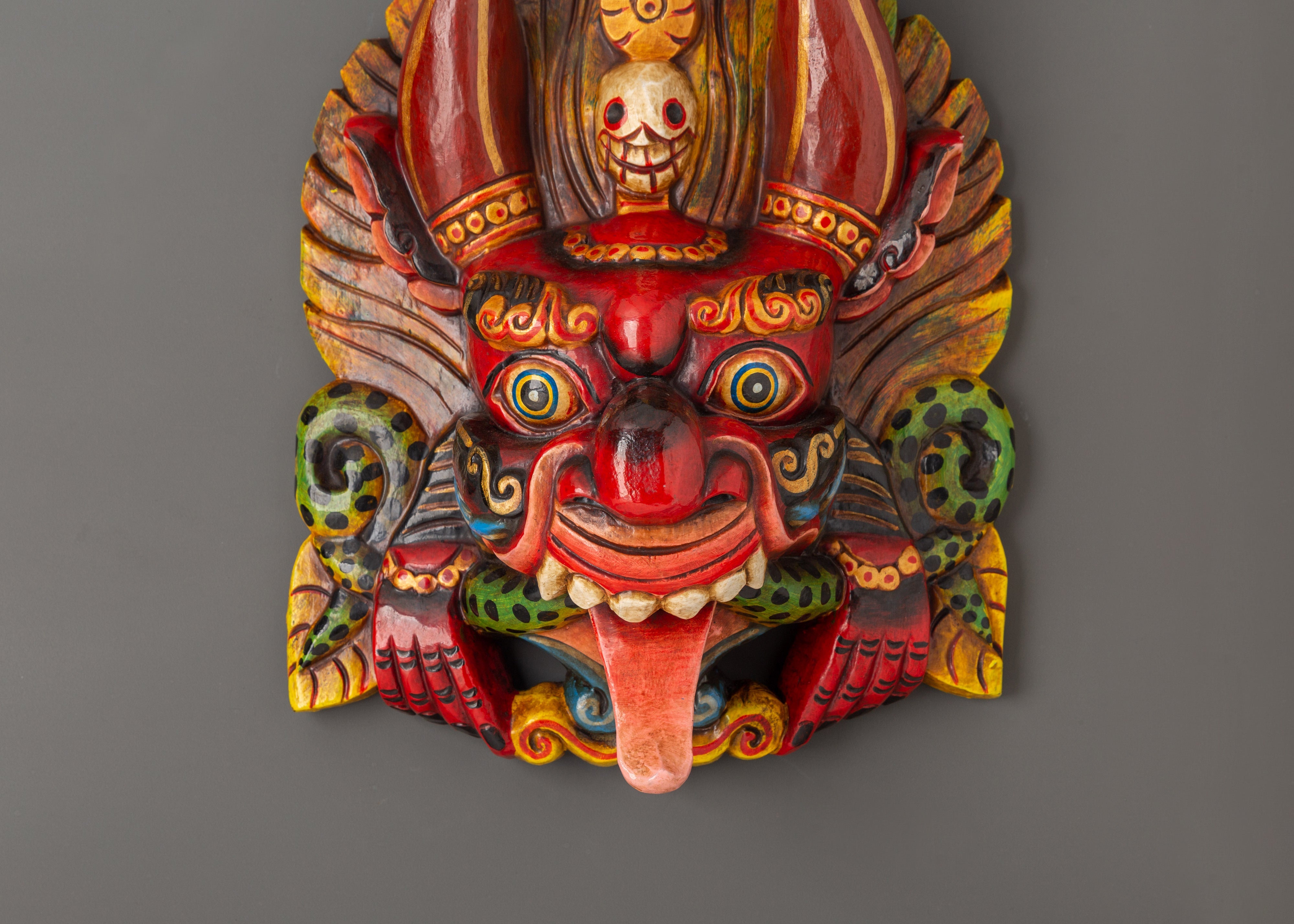 Handcrafted  Cheppu Wall Hanging | Guardian Mask