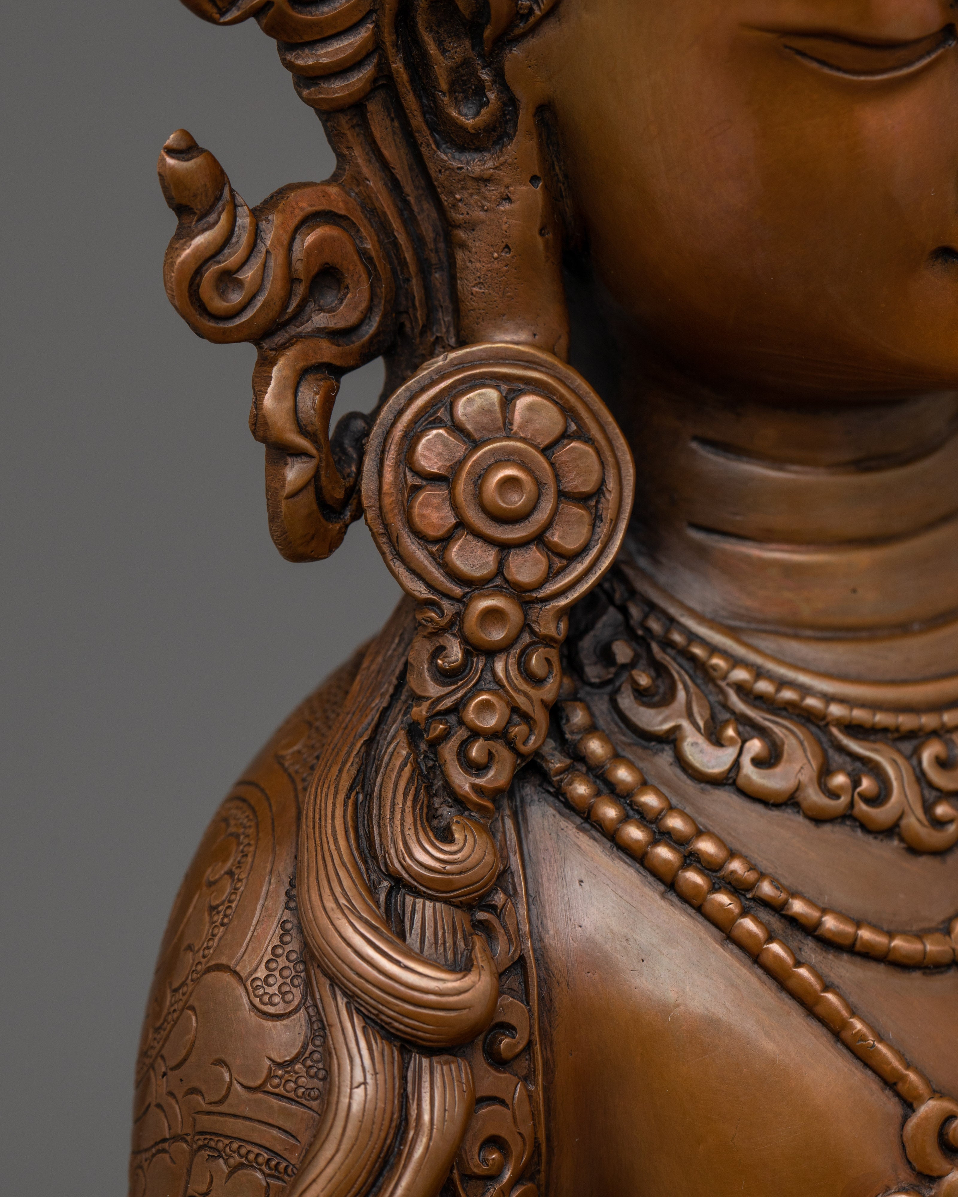 Serene Amitayus Buddha of Longevity Statue | Traditional Himalayan Artwork