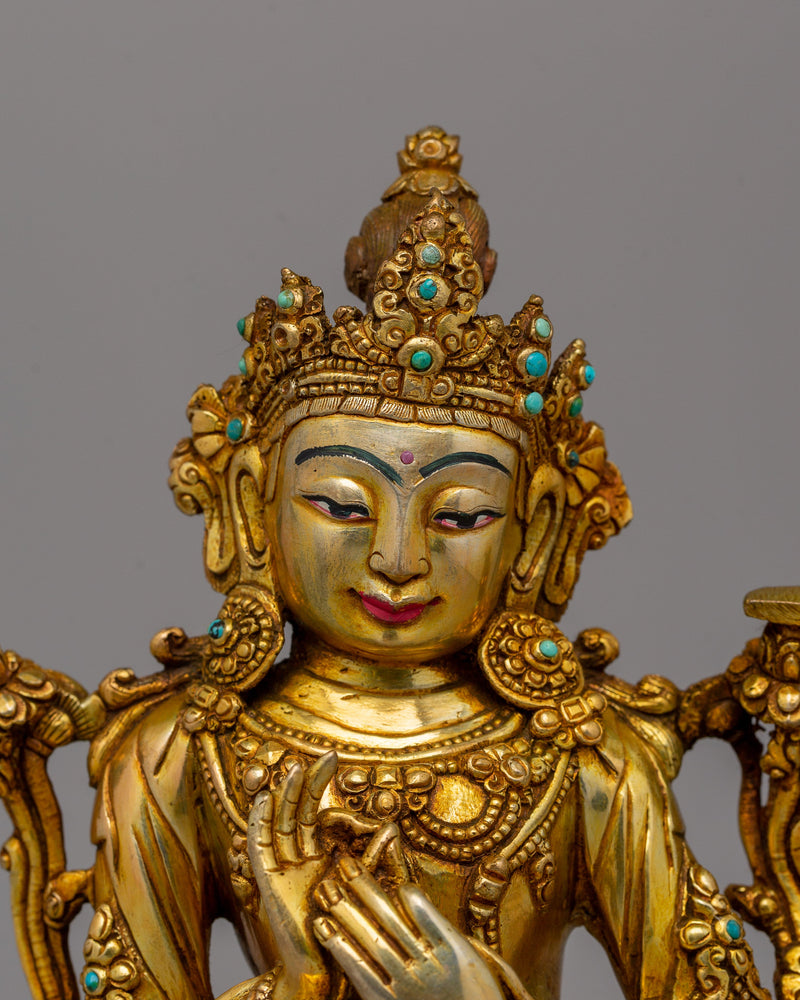 Tikshana Manjushri Statue | Tibetan Altar Decor