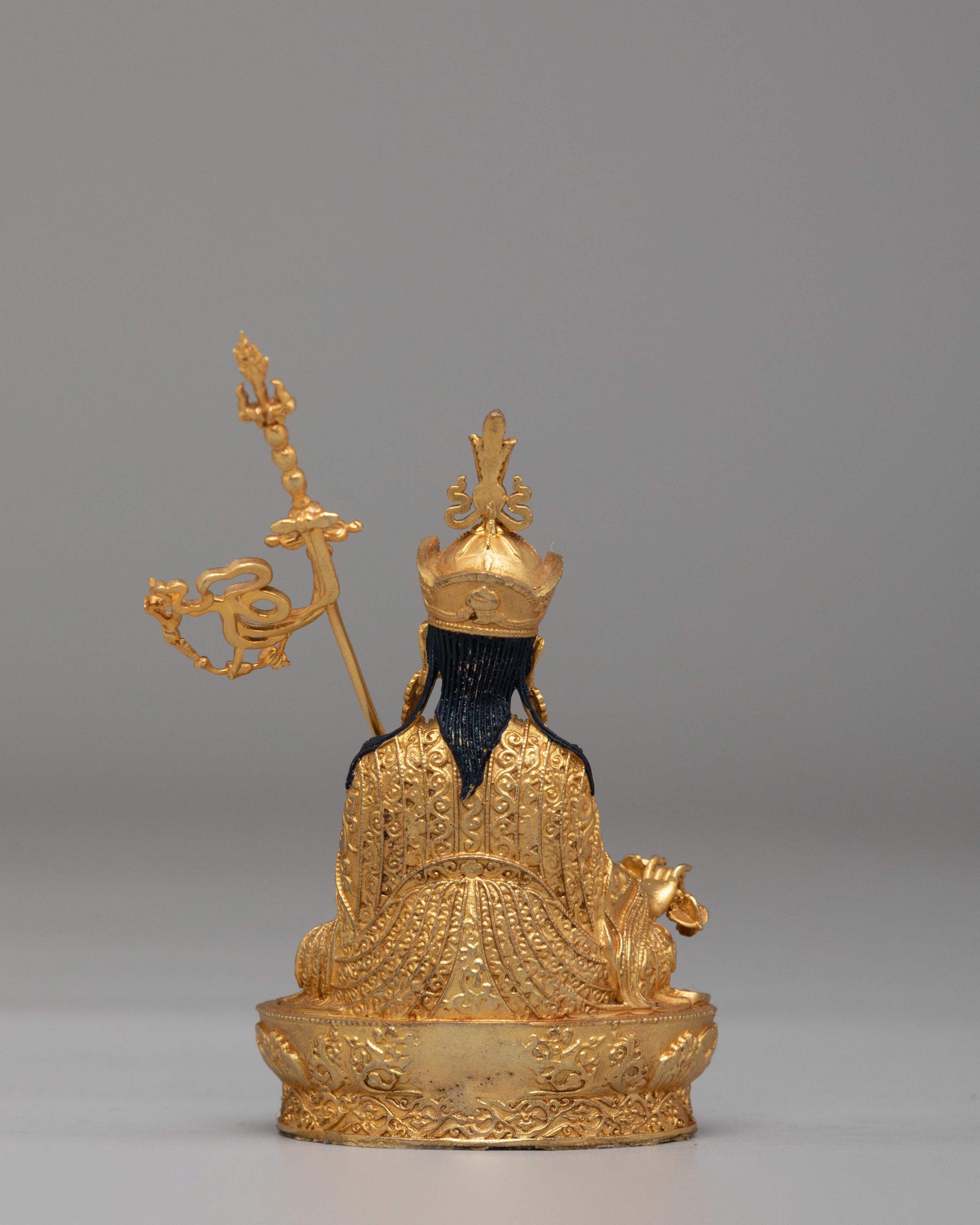 Handmade Guru Rinpoche Deity Statue | Padmasambhava Figurine for Meditation