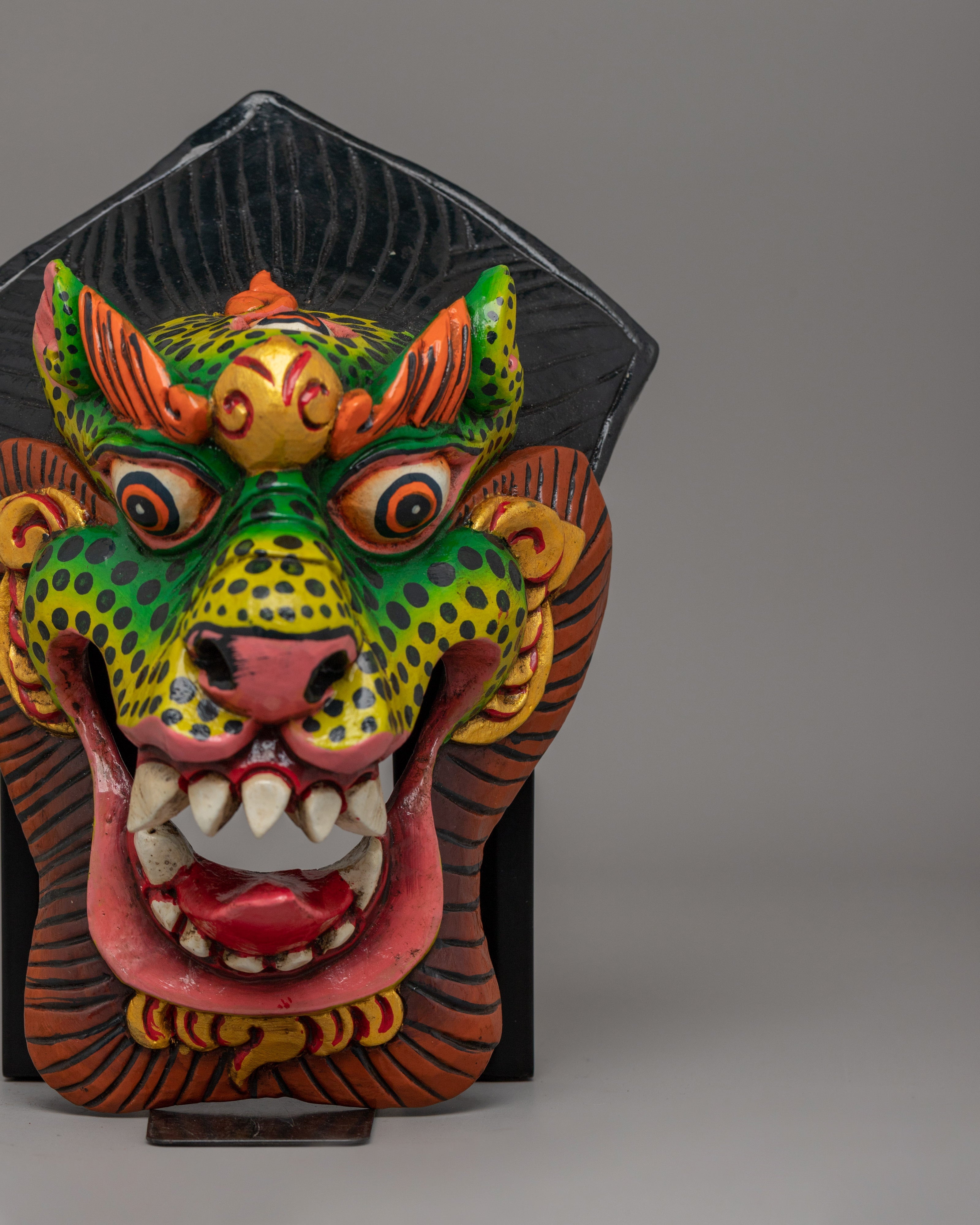 Wooden Mask for Shrine | Spiritual Decor