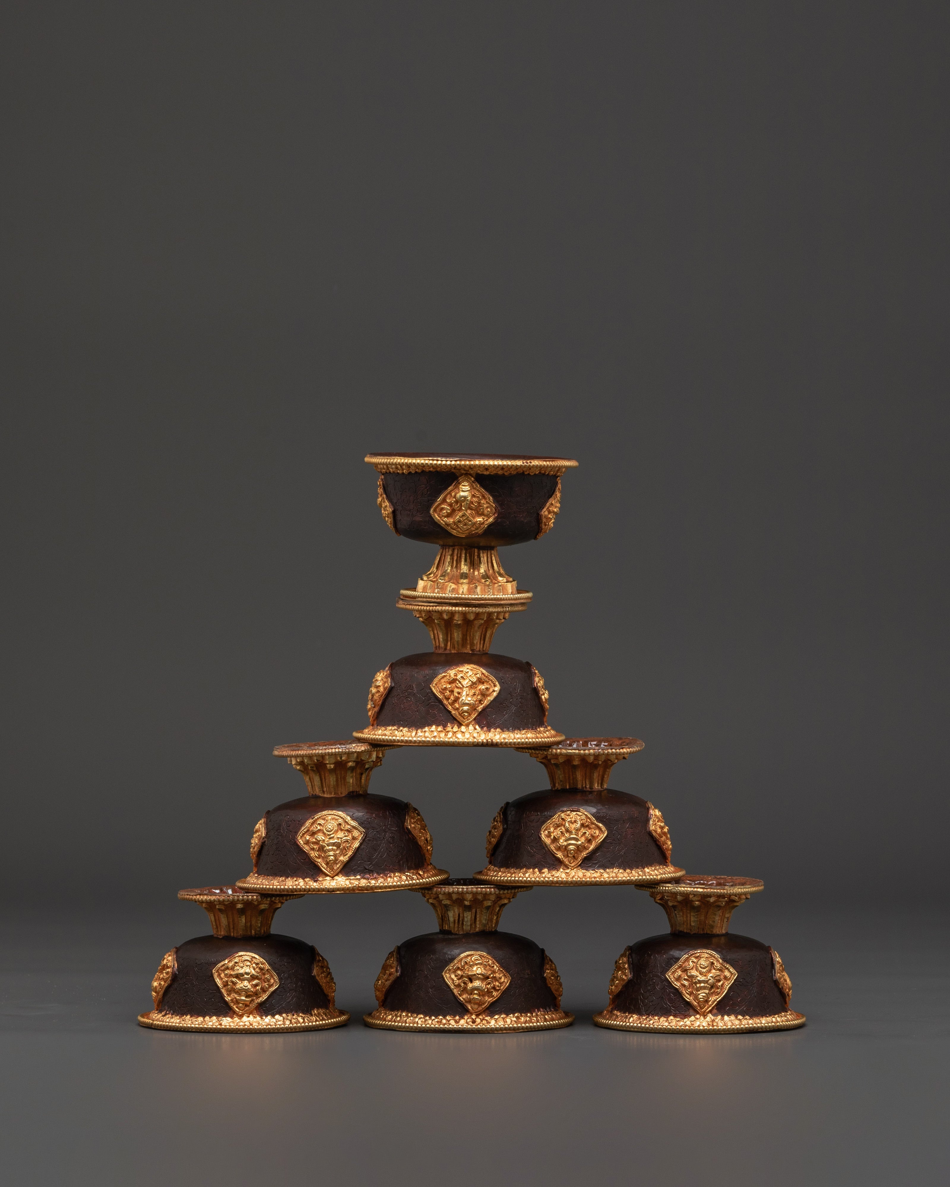 Dharma Offering Bowl Set | Buddhist Altar Ritual Cups