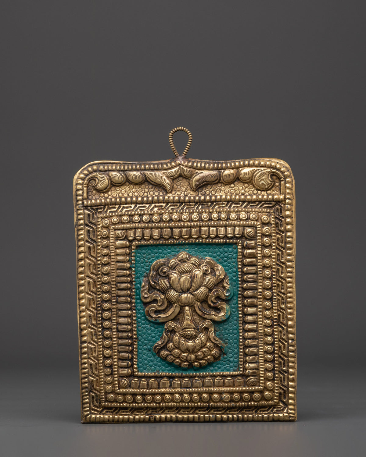 Tibetan Eight Auspicious Symbols Set | Brass Buddhist Wall Decor