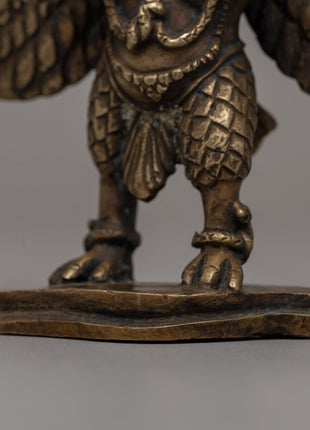 Majestic Bronze Garuda Statue | Handcrafted Spiritual Altar Decor