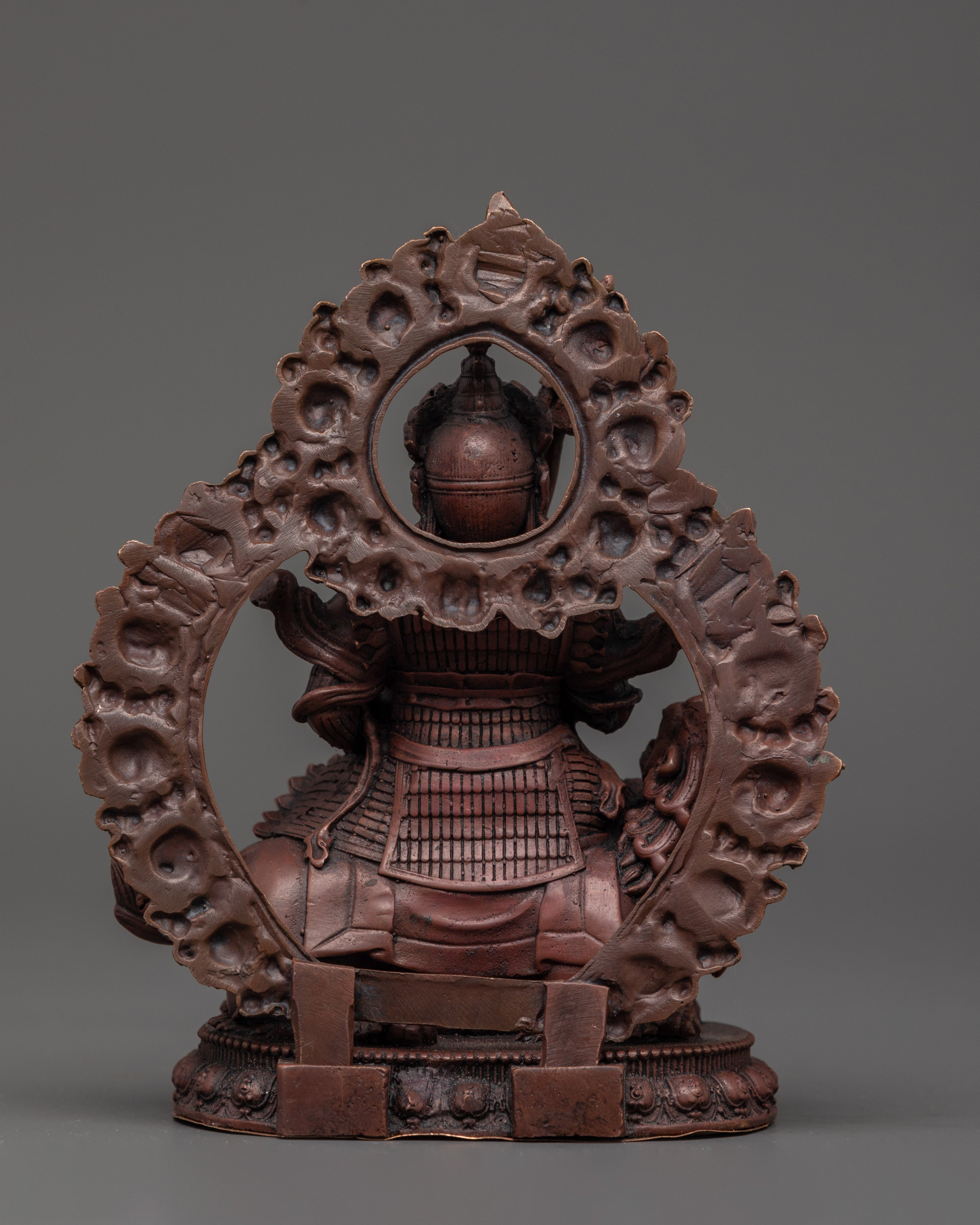 Oxidized Copper Namtoshe Statue | Buddhist Guardian Deity Sculpture