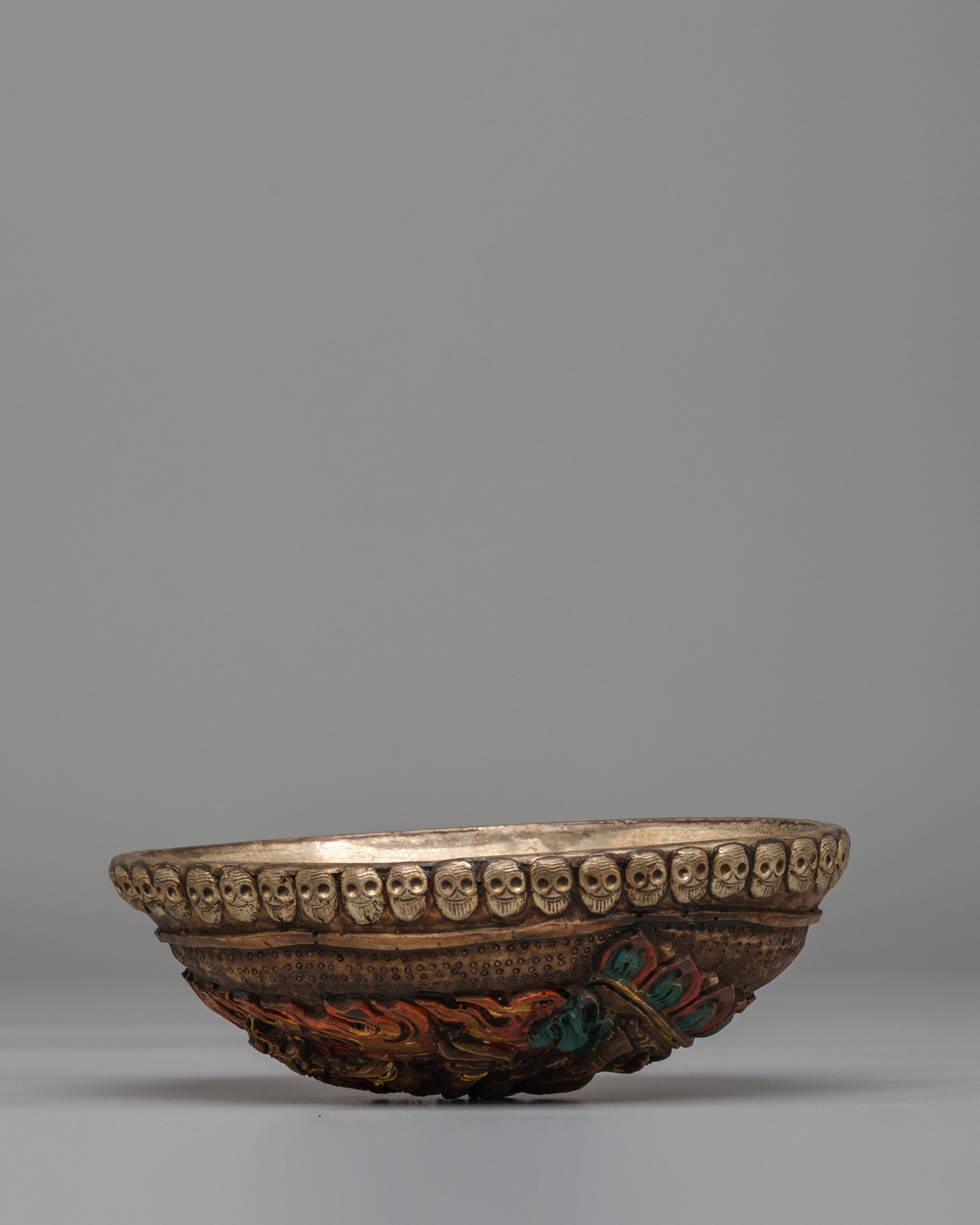 Tibetan Kapala for Ritual | Skull Cup for Tantric Ceremonies