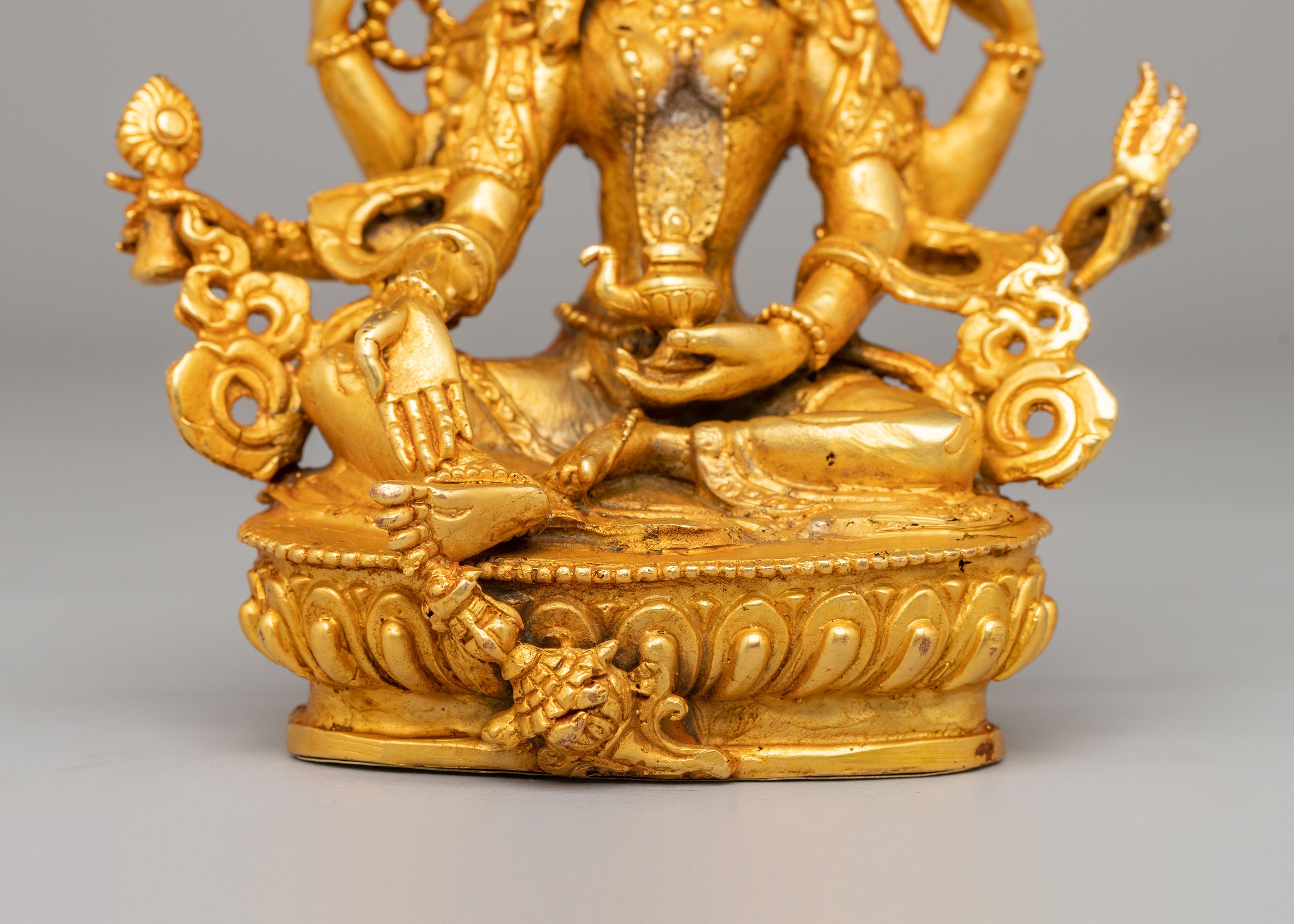 Wealth Deity Vasudhara Statue | Tibetan Goddess Figurine for Abundance