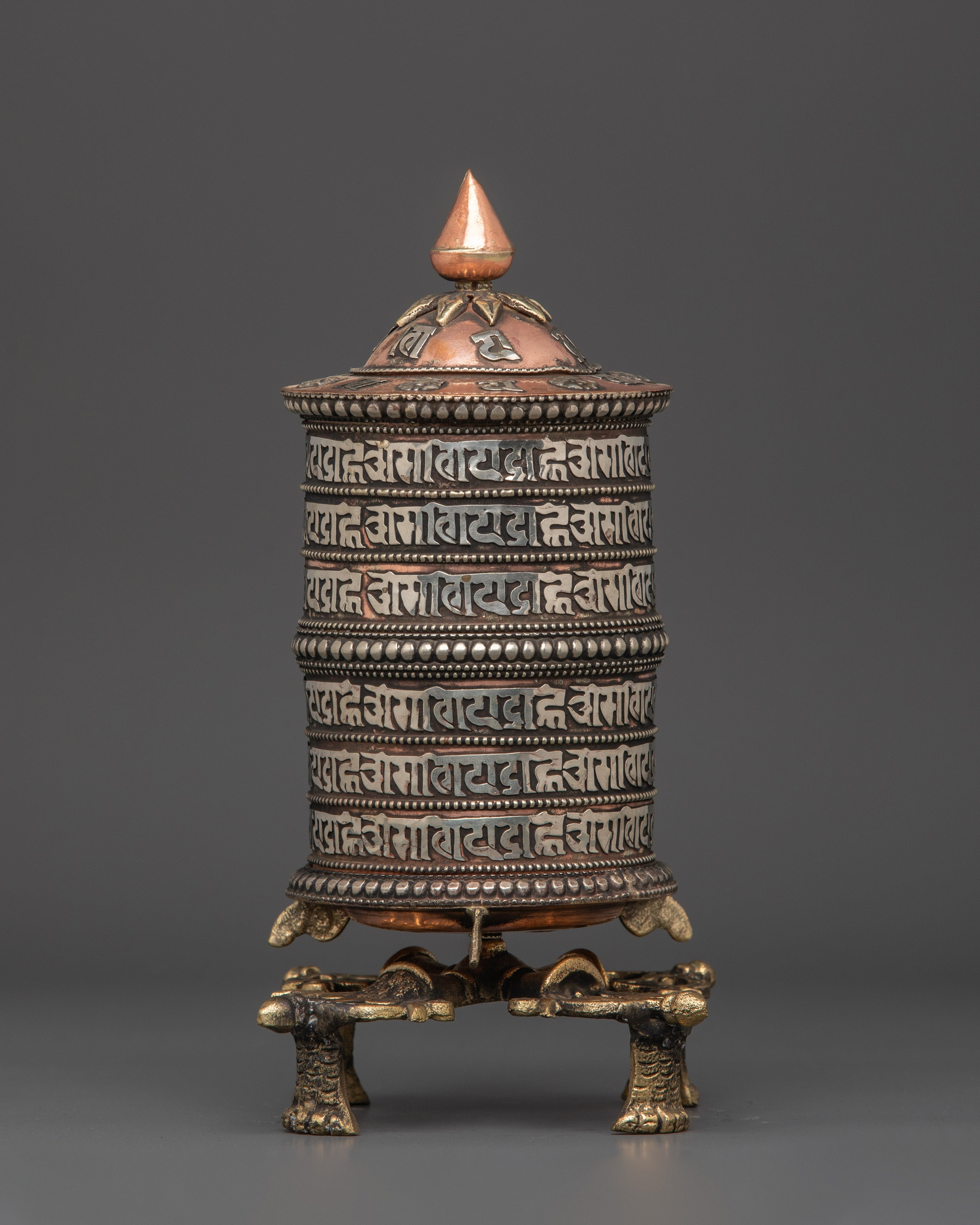Tibetan Mantra Spinner Wheel | A Ritual Tool for Spiritual Peace
