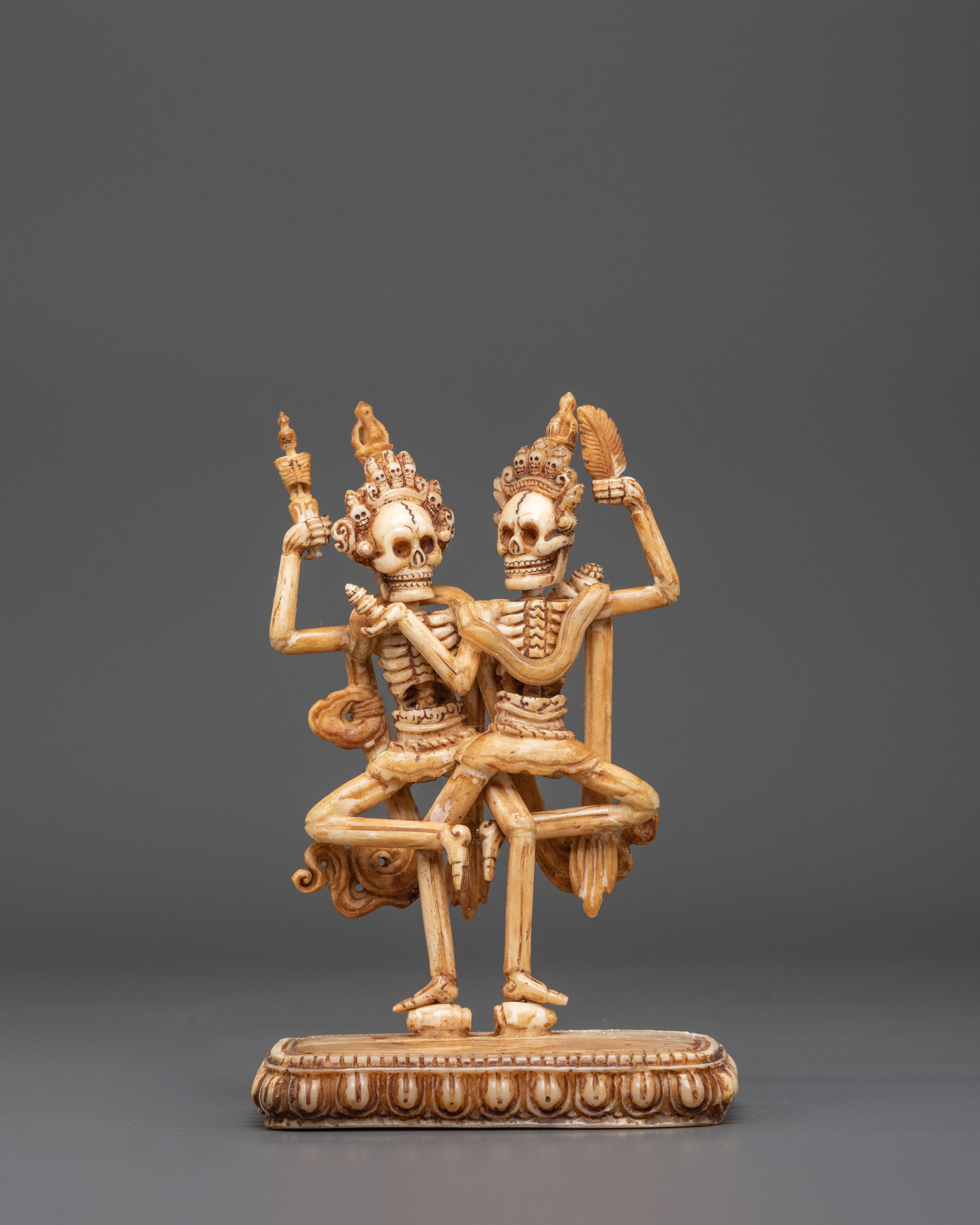 Chitipati Buddhist Protector Deity Bone Craving | A Buddhist Symbol of Protection
