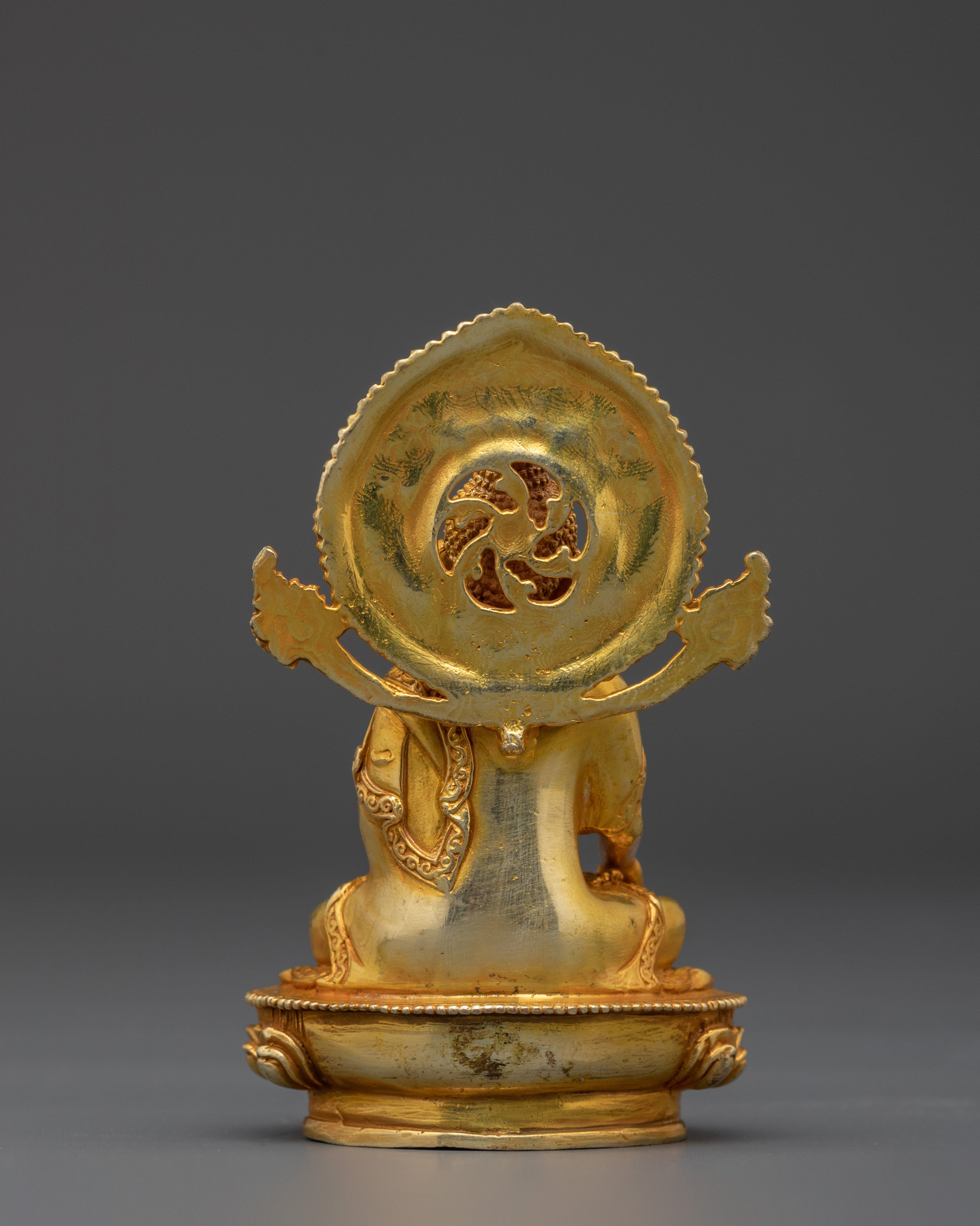 Shakyamuni Buddha Statue with Halo | Tibetan Spiritual Meditation Shrine