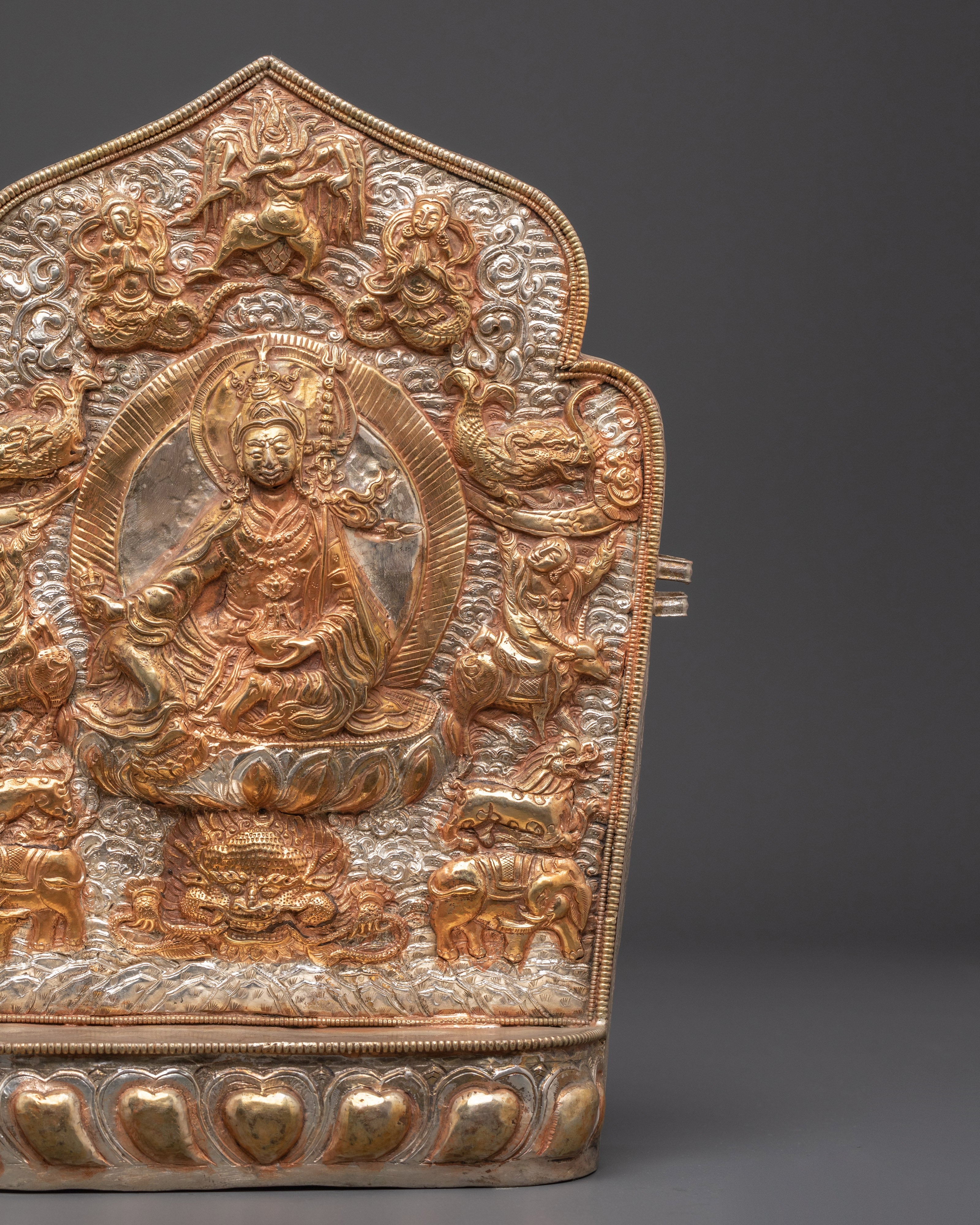 Handmade Tibetan Ghau with Padmasambhava | Sacred Buddhist Amulet
