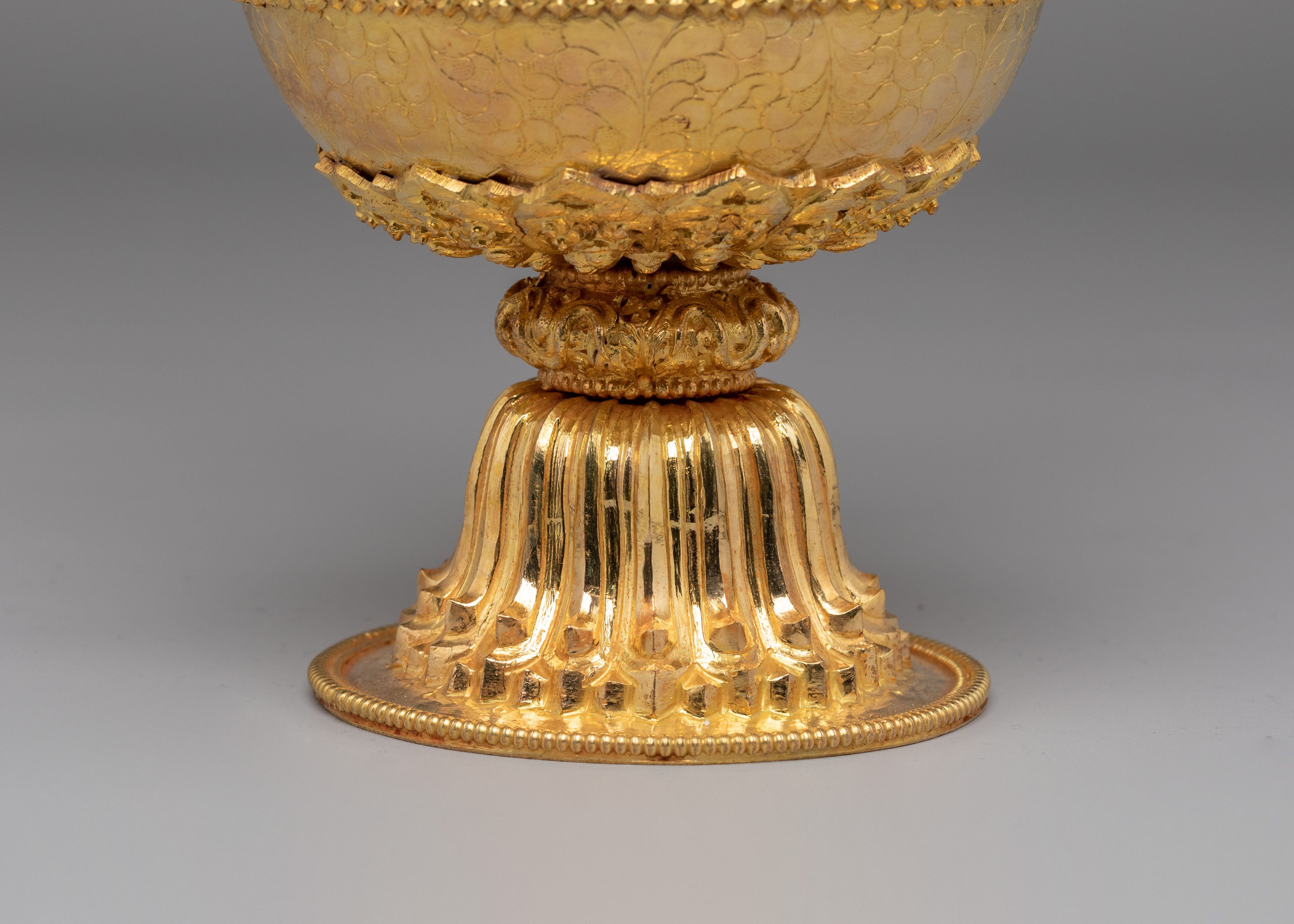 Kundika Water Vessel | Gold Plated Copper Body for Ritual Use