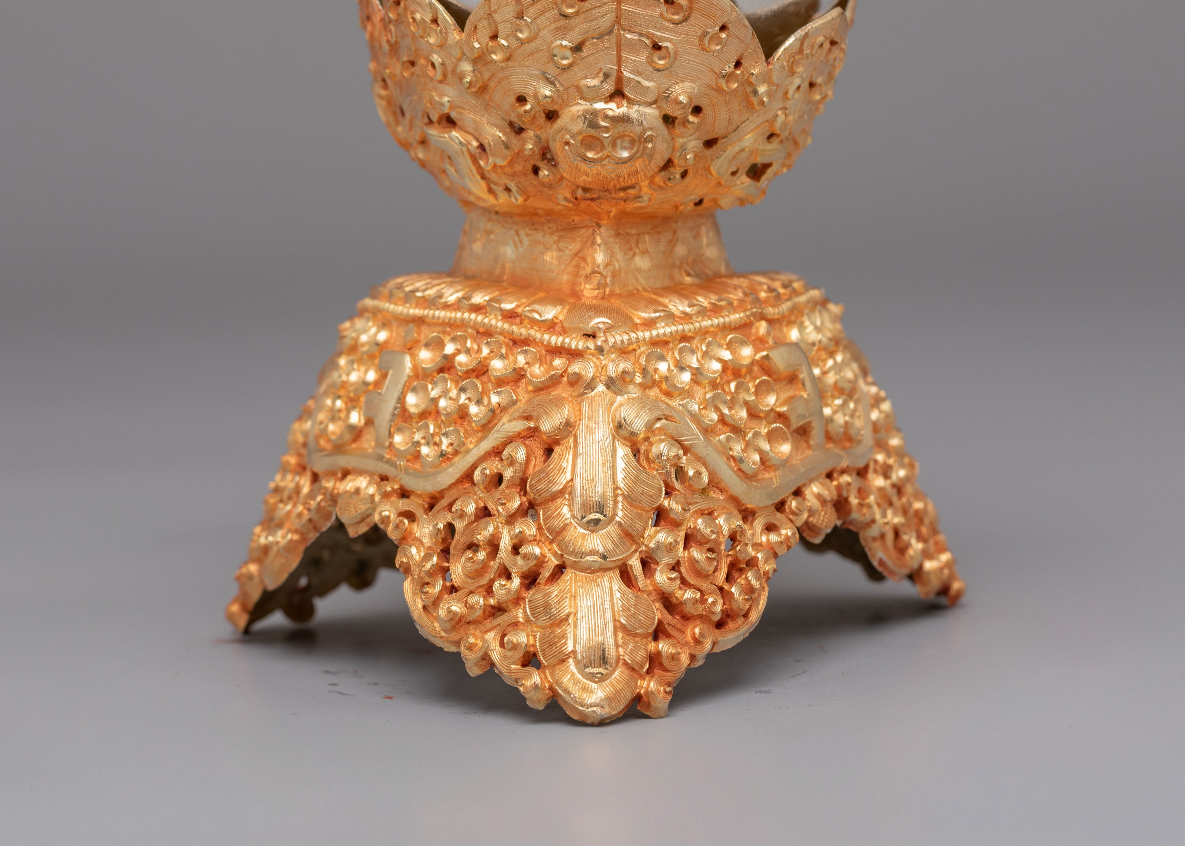 Handcrafted Kapala Skull Cup Set | Ritual Tools for Tantric Practices