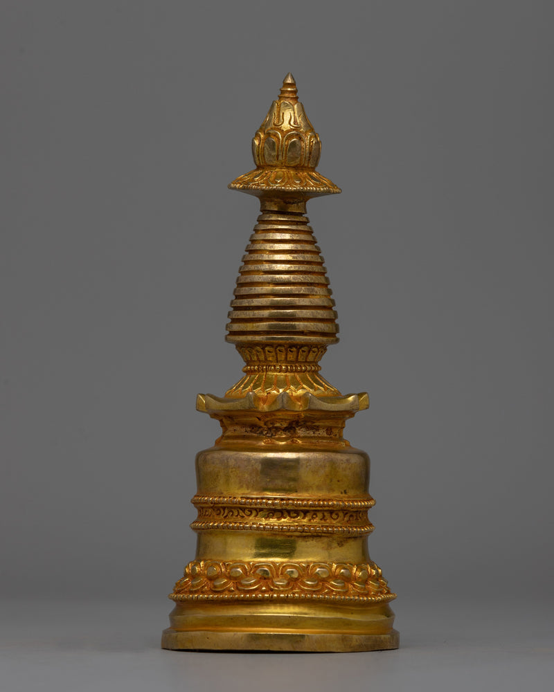 Tibetan Handmade Stupa  | Religious  Sculpture