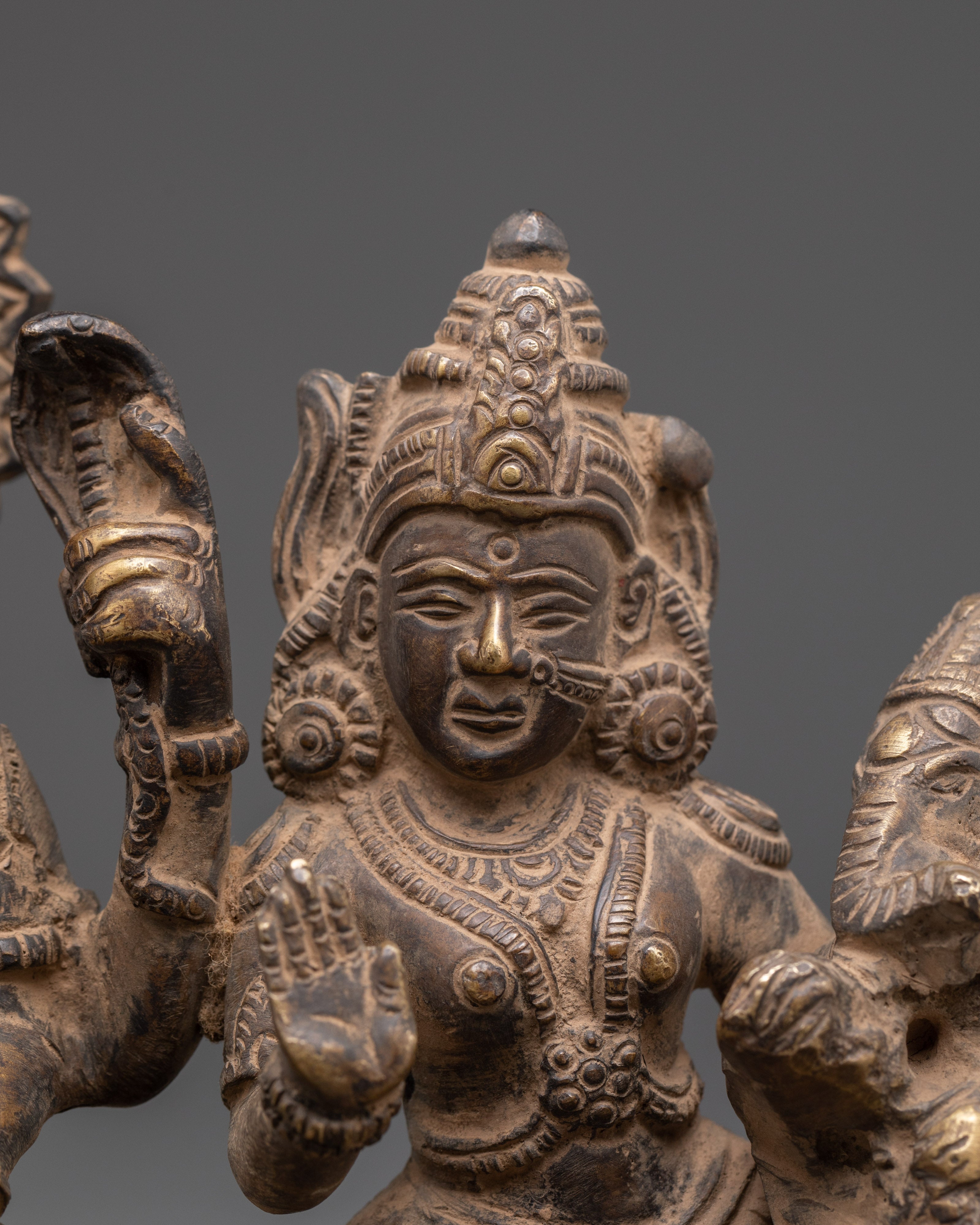 Handmade Shiva Family Statue | Lord Shiva, Parvati & Ganesha