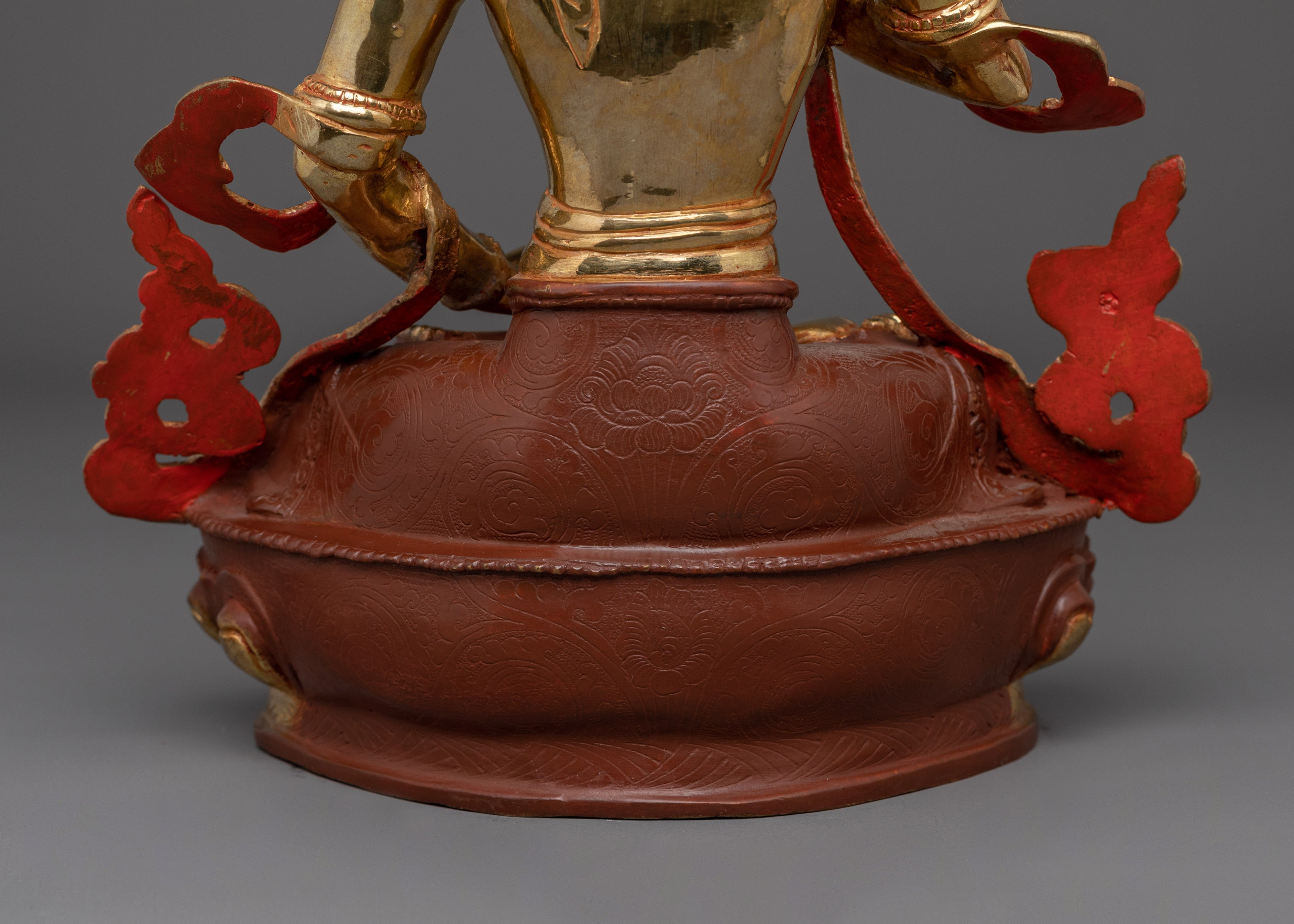 Vajrasattva Purification Deity Statue | Handmade Gold Plated Copper Statue