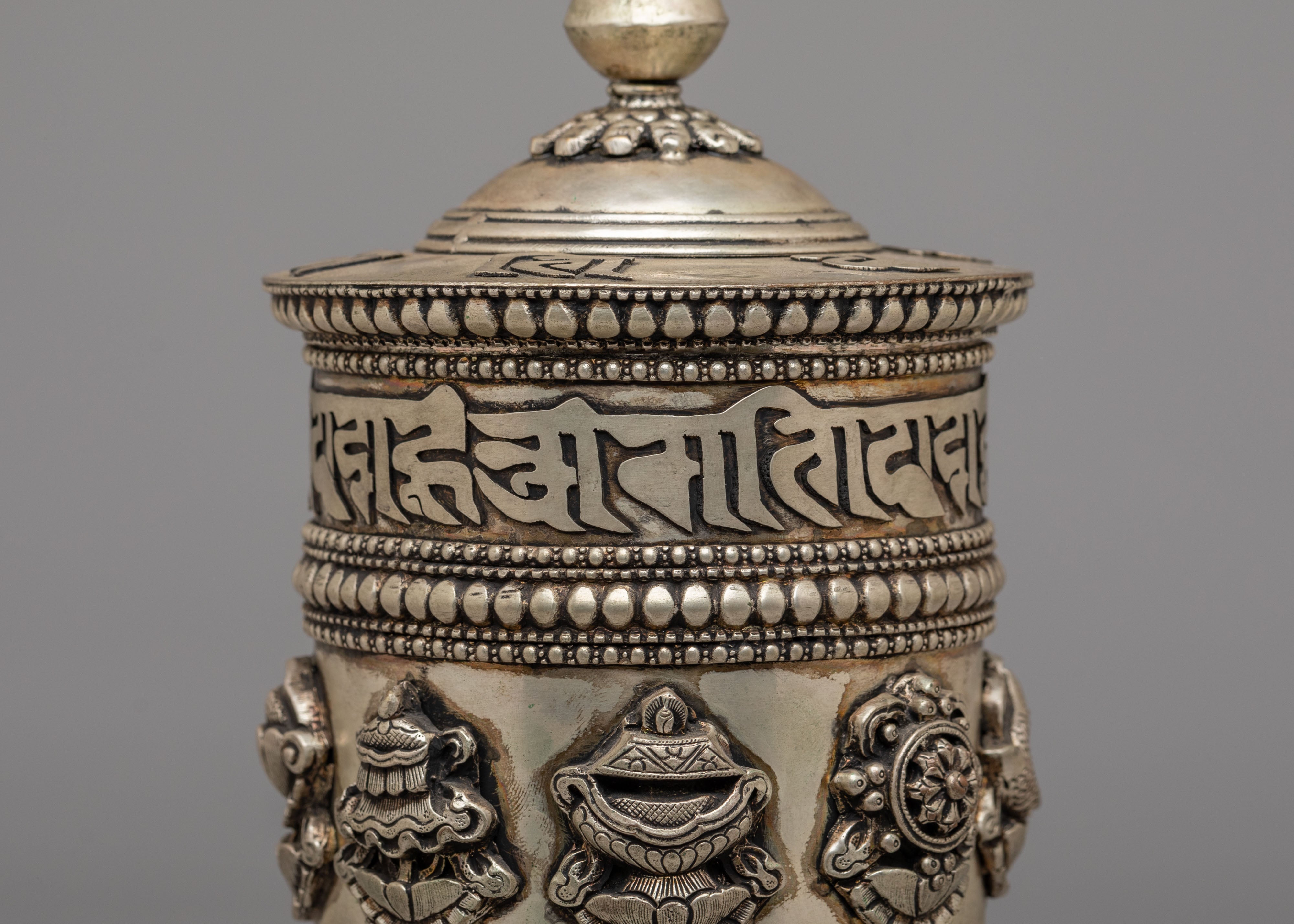 Tibetan Ritual Prayer Wheel | Perfect for Meditation and Spiritual Practices