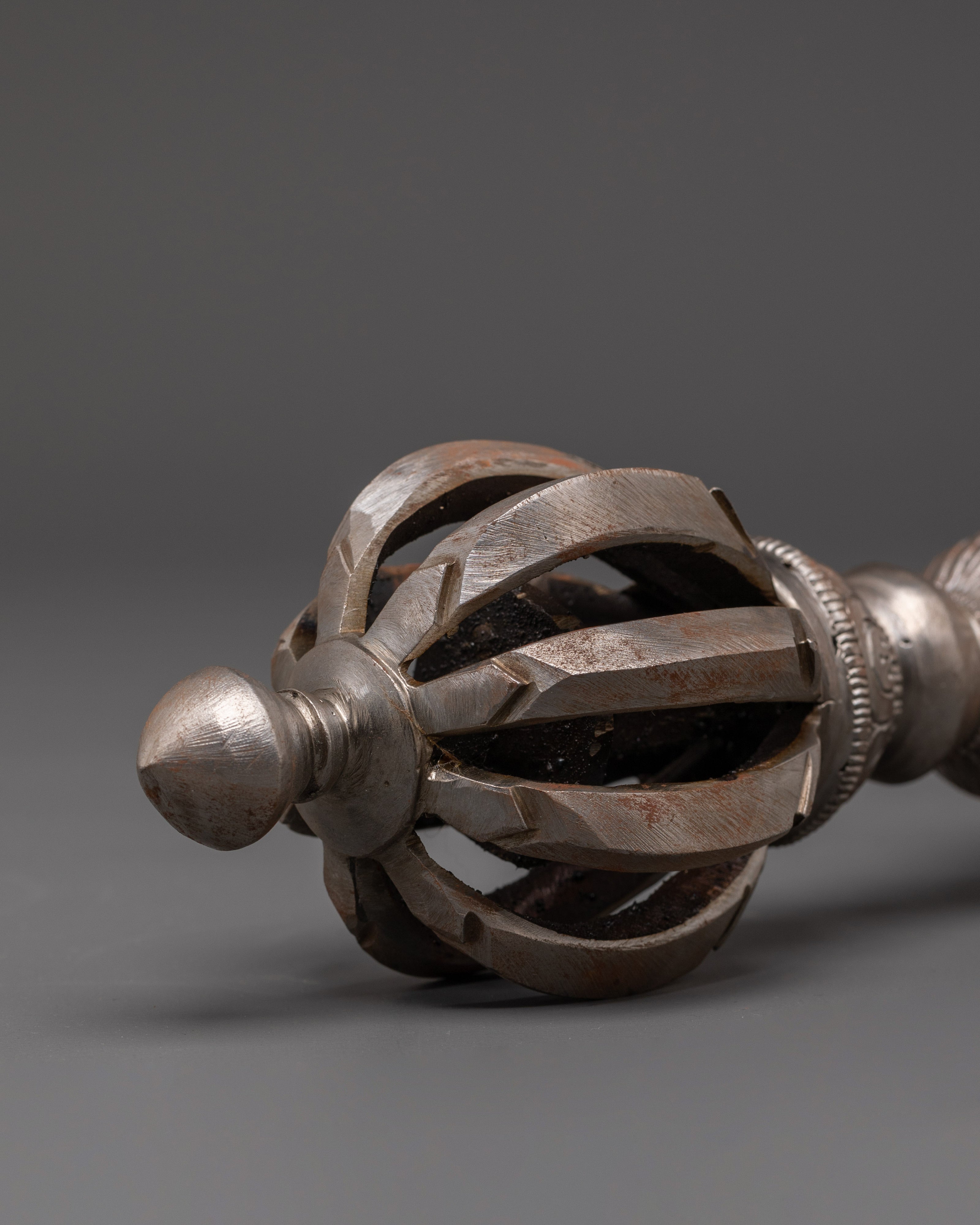 Handmade Vajra | Iron Body Ritual Tool for Spiritual Strength & Protection