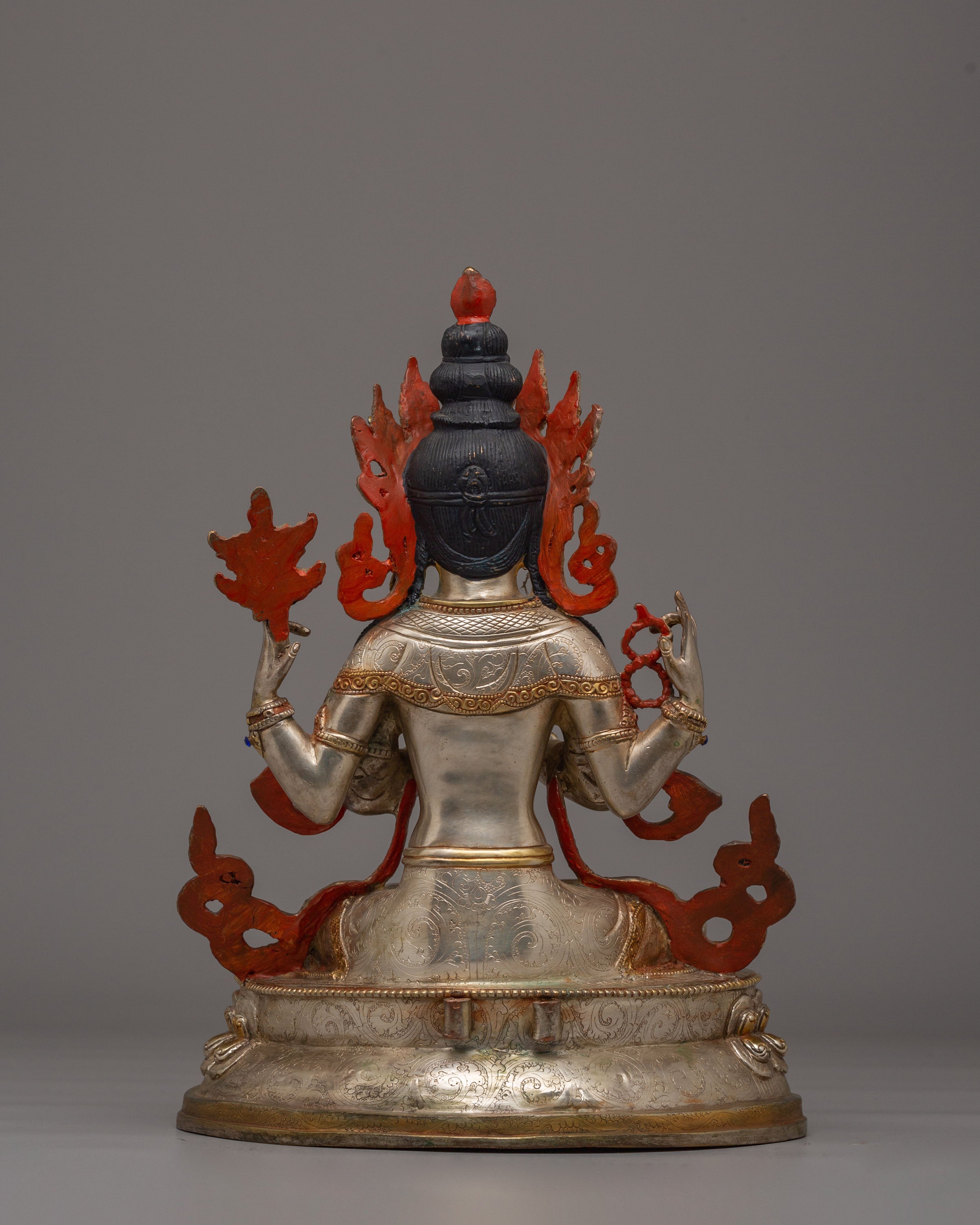 Spiritual Bodhisattva Chenrezig Statue | Tibetan Avalokiteshvara Figurine