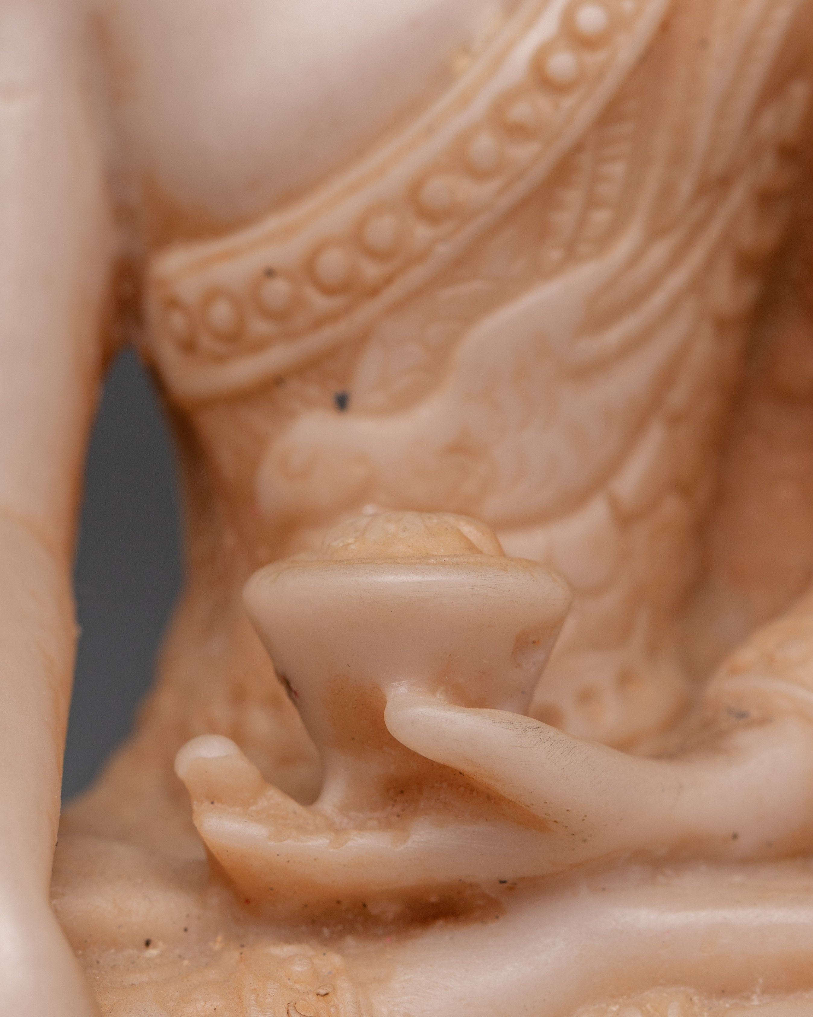 Meditating Shakyamuni Buddha Statue | Handcrafted Ceramic Spiritual Decor