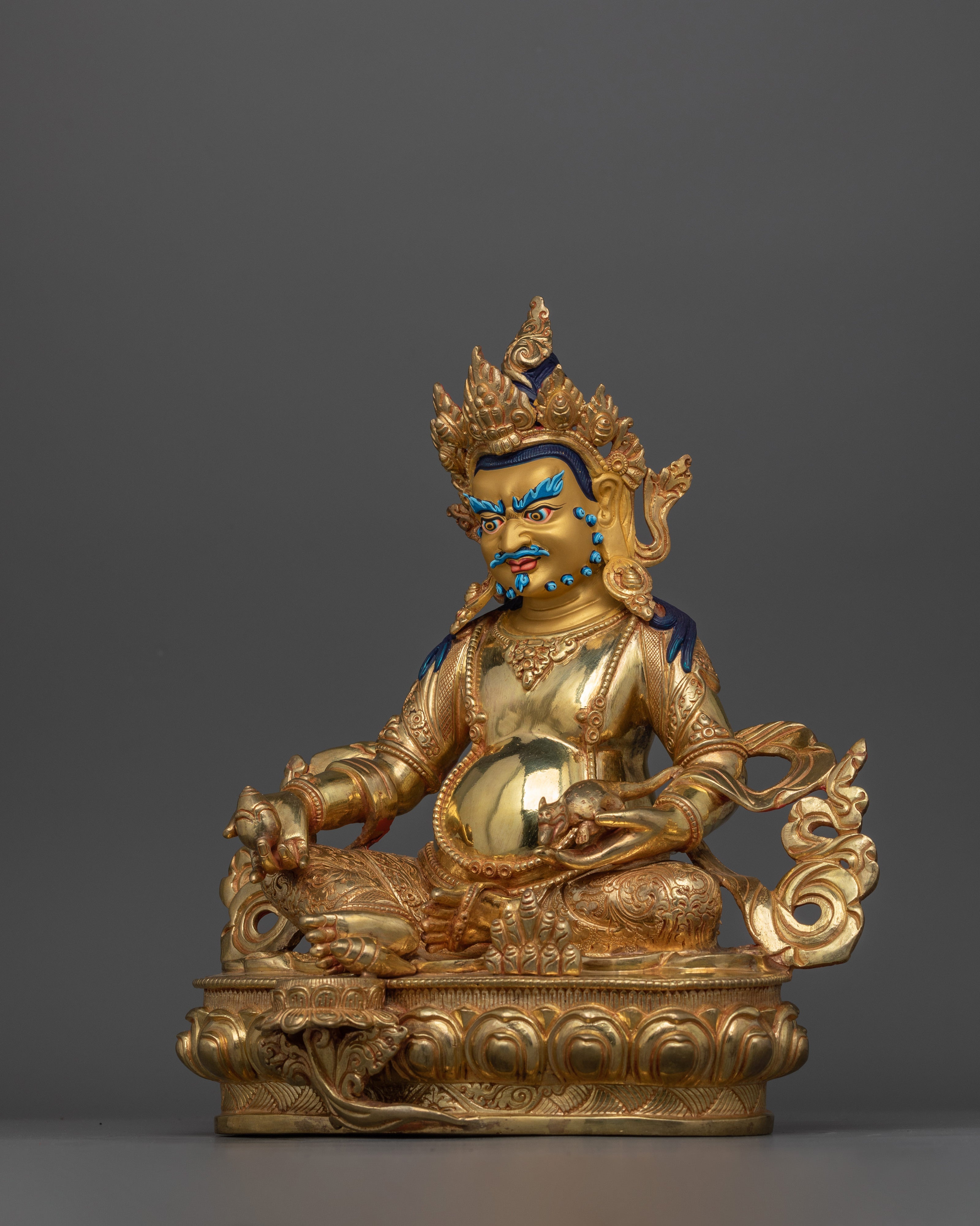 Dzambhala Kubera Wealth Deity Statue | Icon for Material and Spiritual Abundance