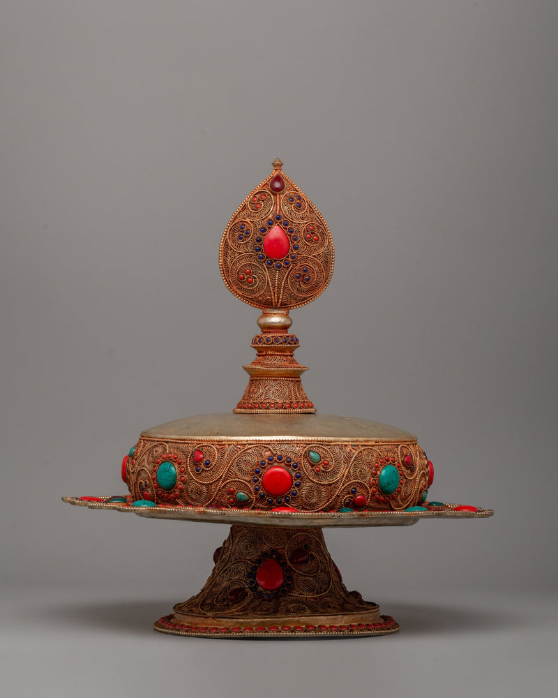 Tibetan Rice Offering Mandala | Buddhist altar piece