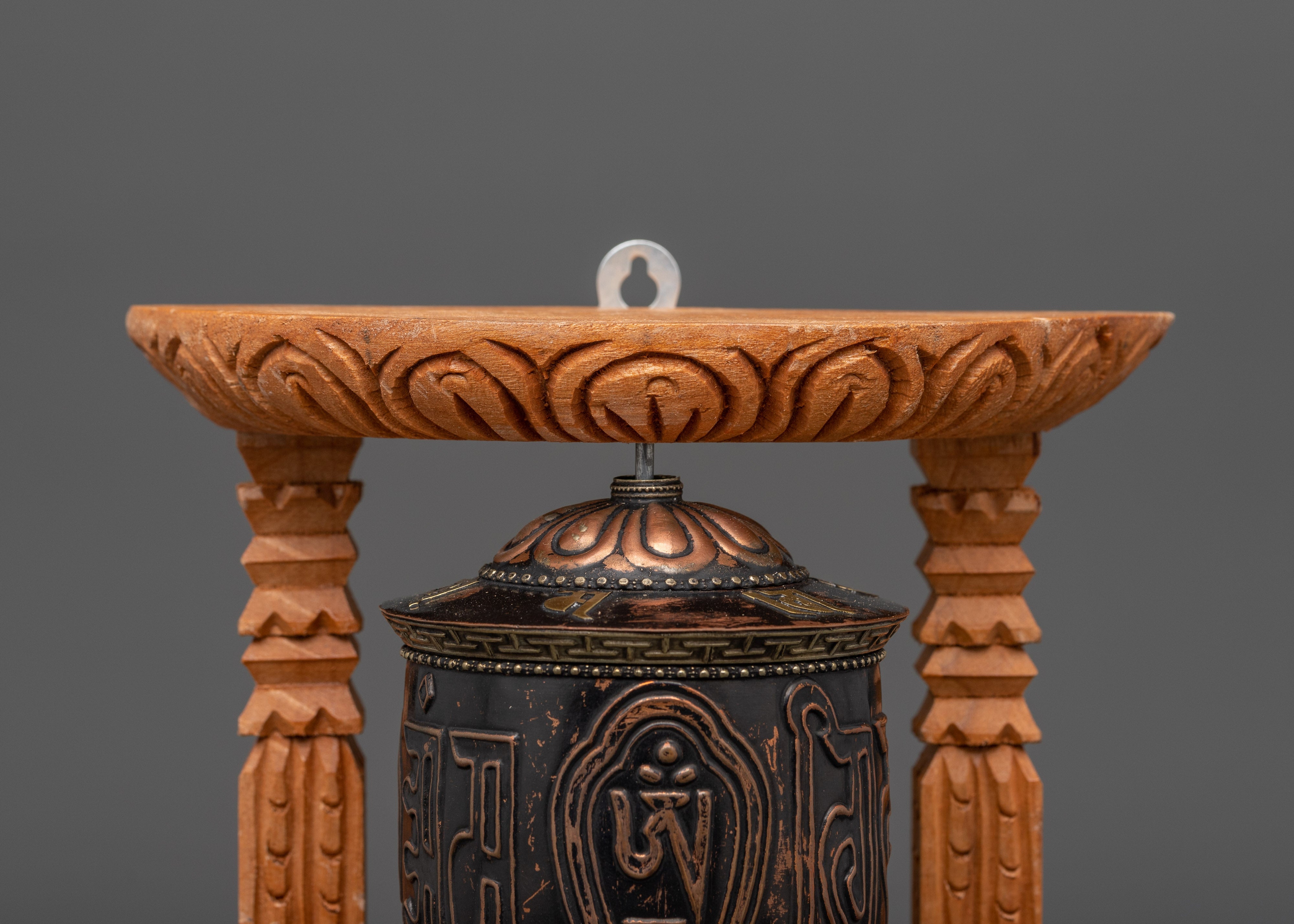 Buddhist Blessing Prayer Wheel | Decorative Spiritual Spinner for Ritual Use