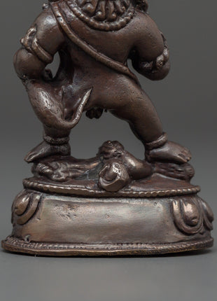 Statue of Black Dzambhala | Tibetan Wealth Deity