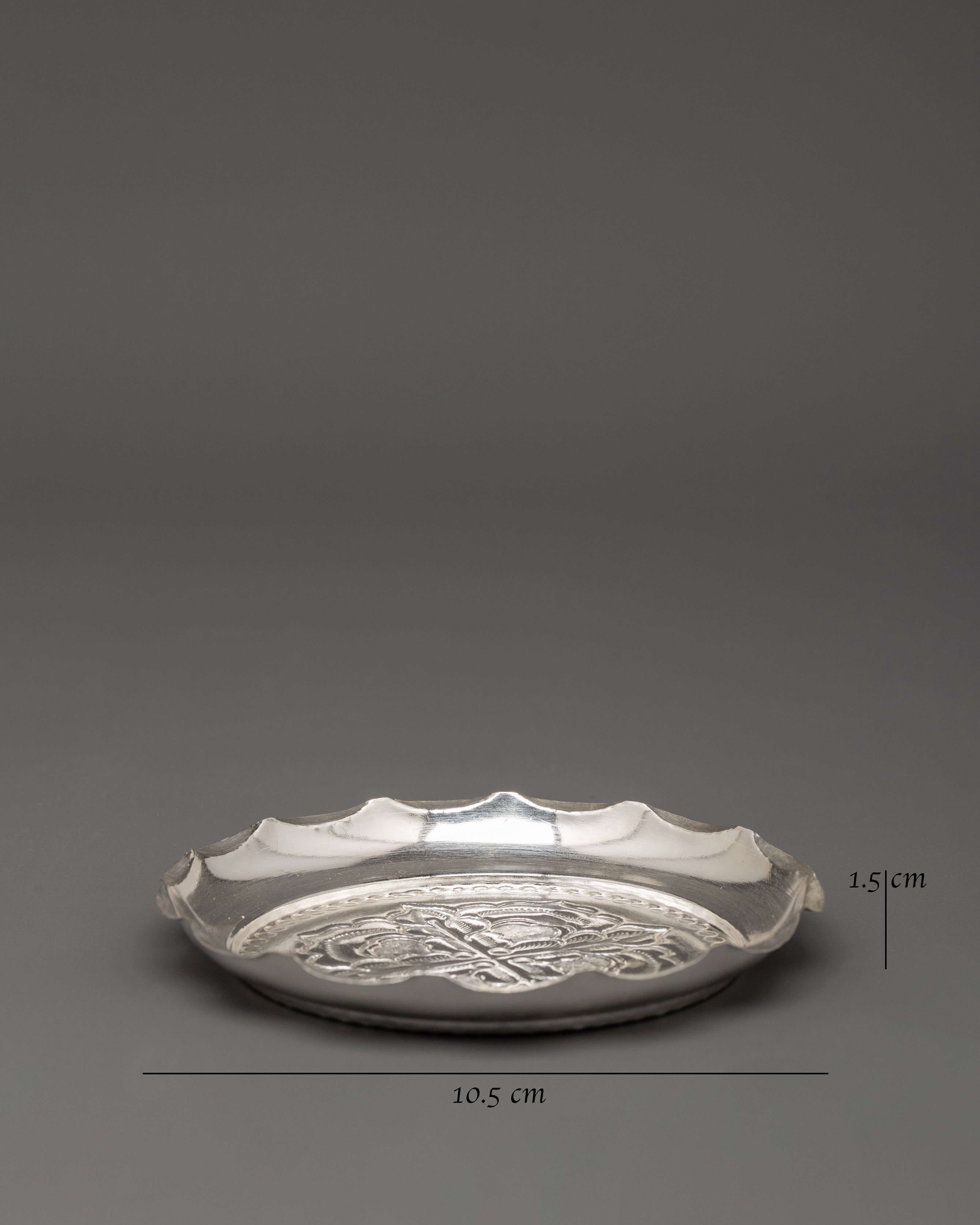 Silver Puja Thali Set | Ideal for Altar or Temple Ceremonies