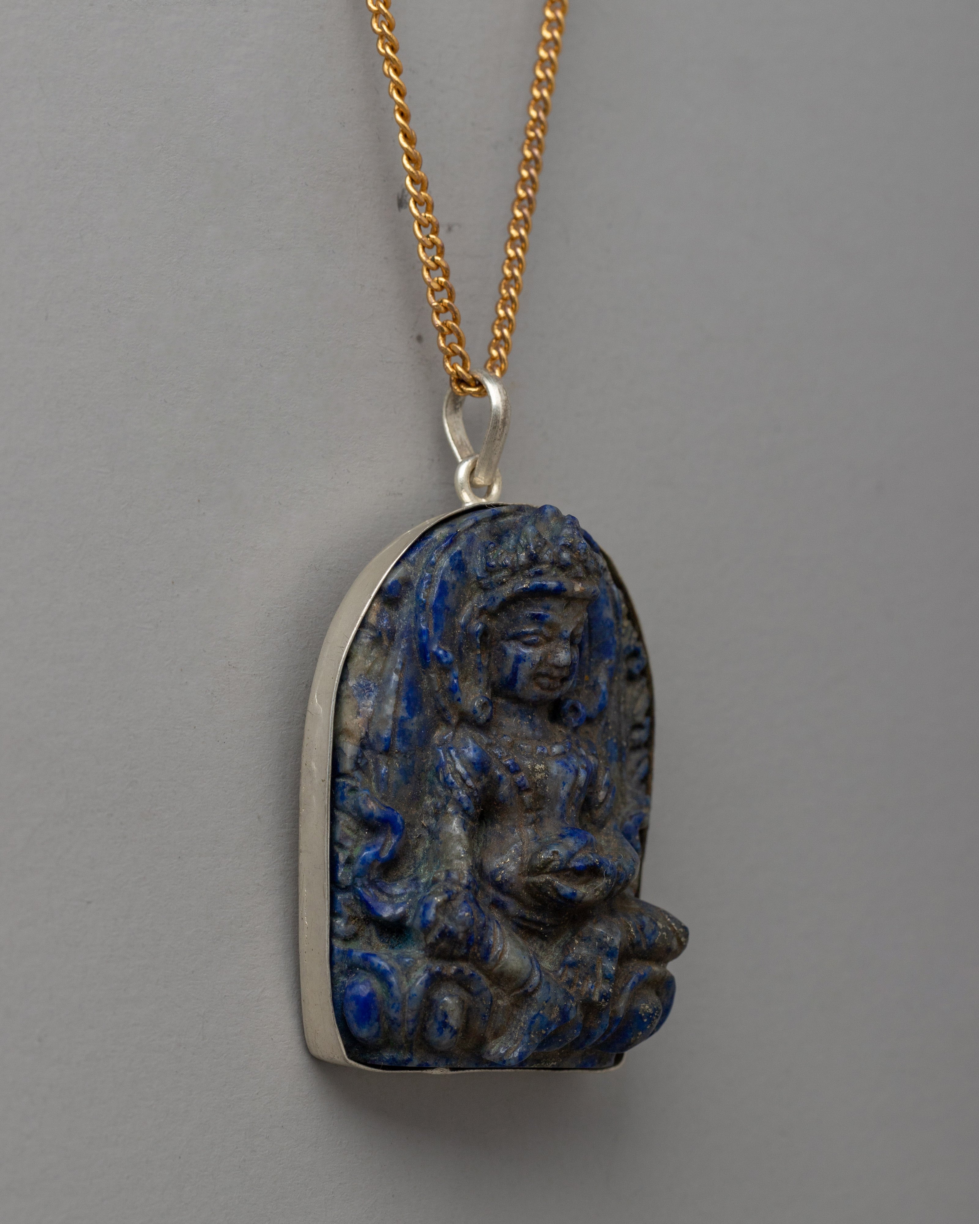 Traditional Tibetan Handcrafted Dzambala Locket | Sacred Buddhist Amulet for Prosperity