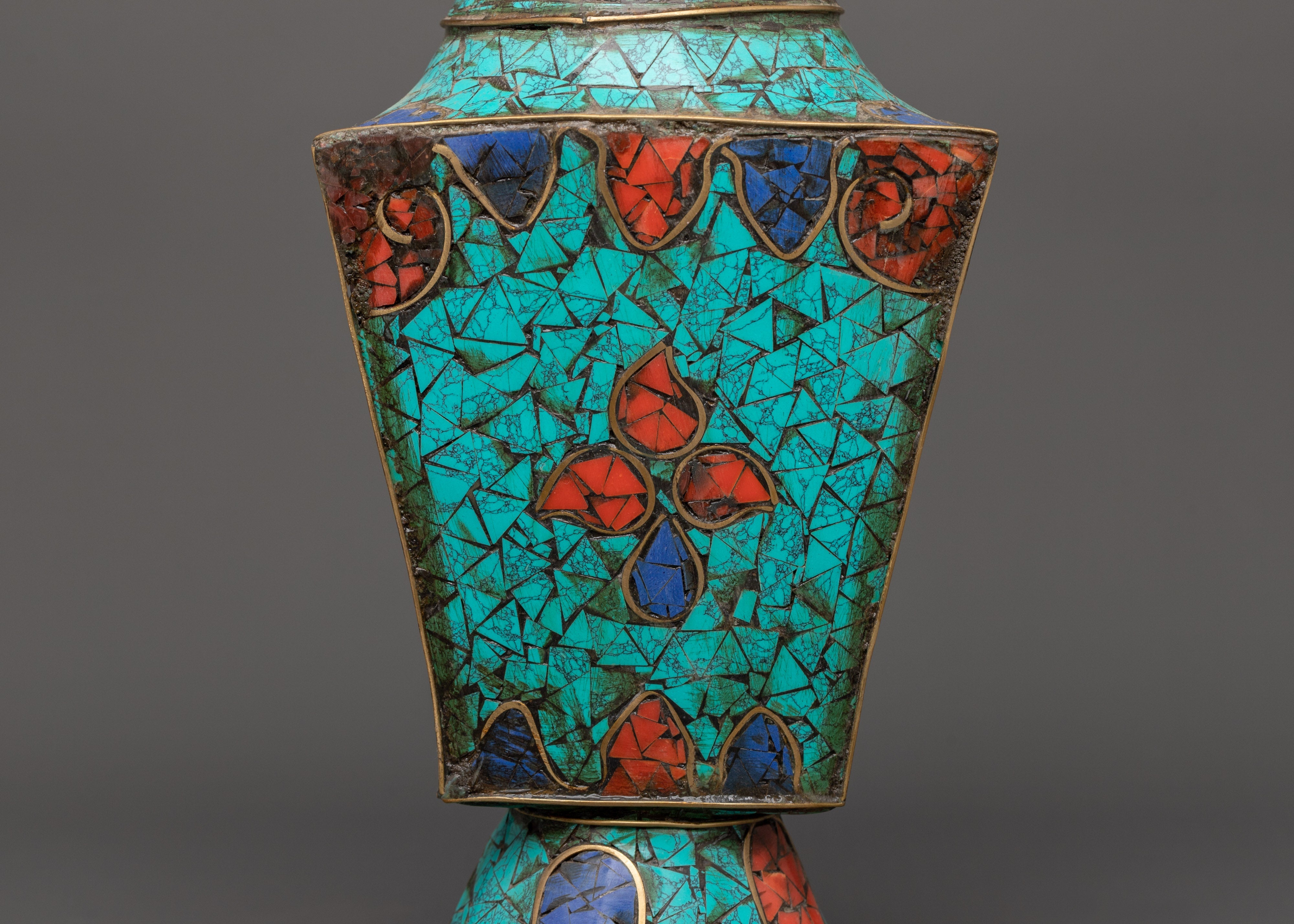 Flower Vase Copper Craft | Tibetan Art