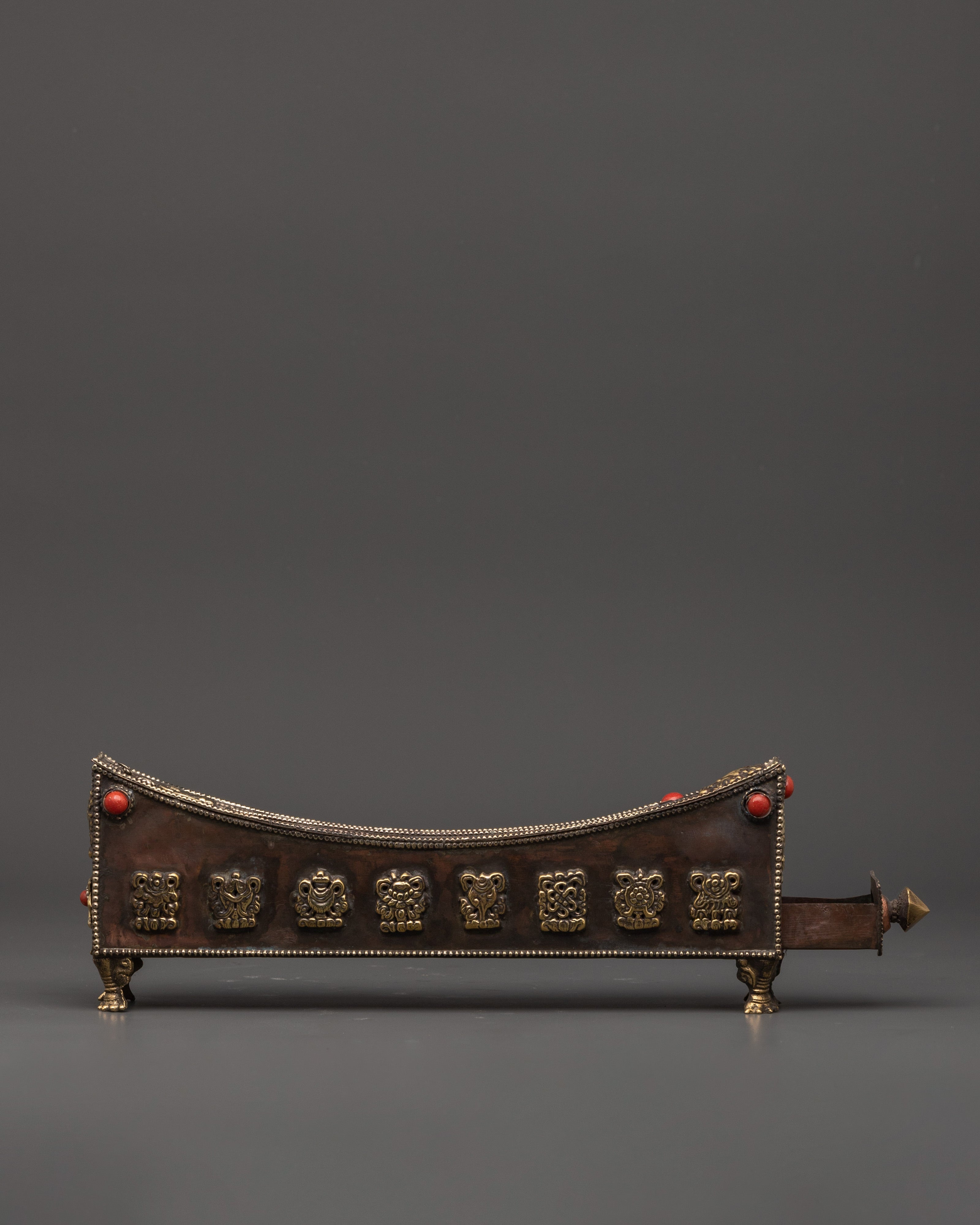 Incense Burner With Tibetan Auspicious Symbol | Symbolic Peace Decor