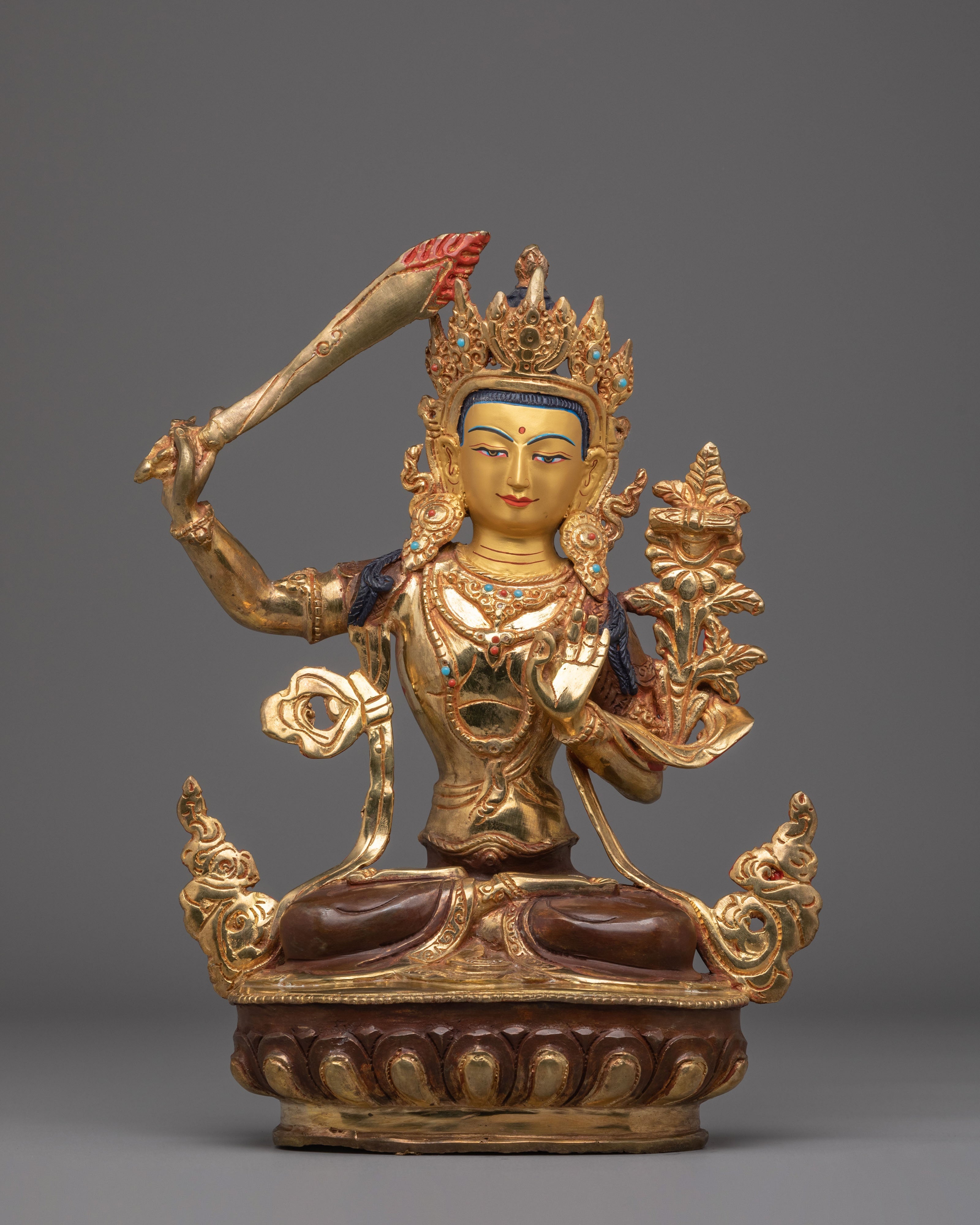 Tibetan Sacred Statue of Manjushri | One With Perfect Wisdom