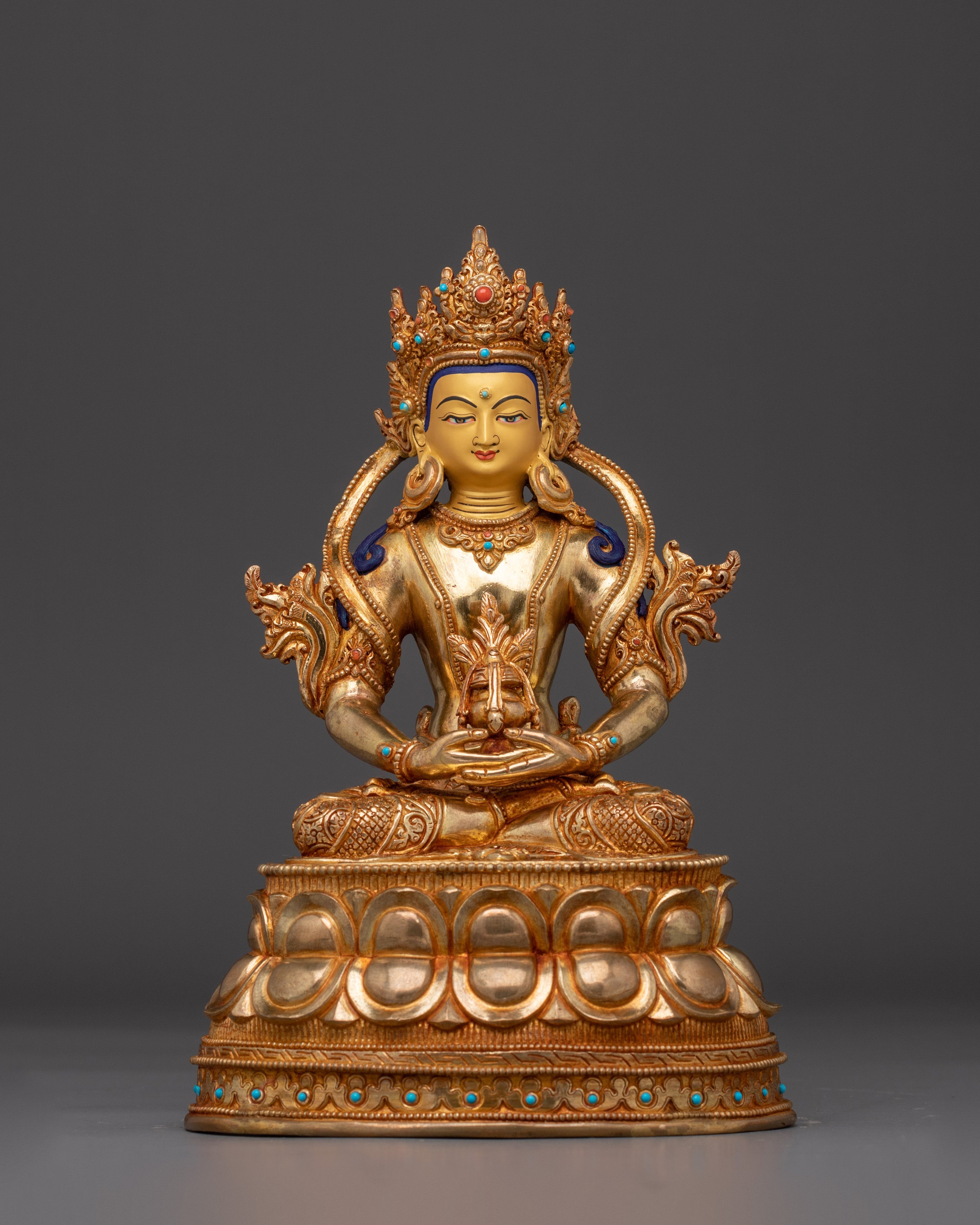 Amitayus Copper Long Life Deity Statue