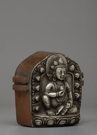 Sacred Dzambhala Ghau Box | Buddhist Artifact for Prosperity and Protection