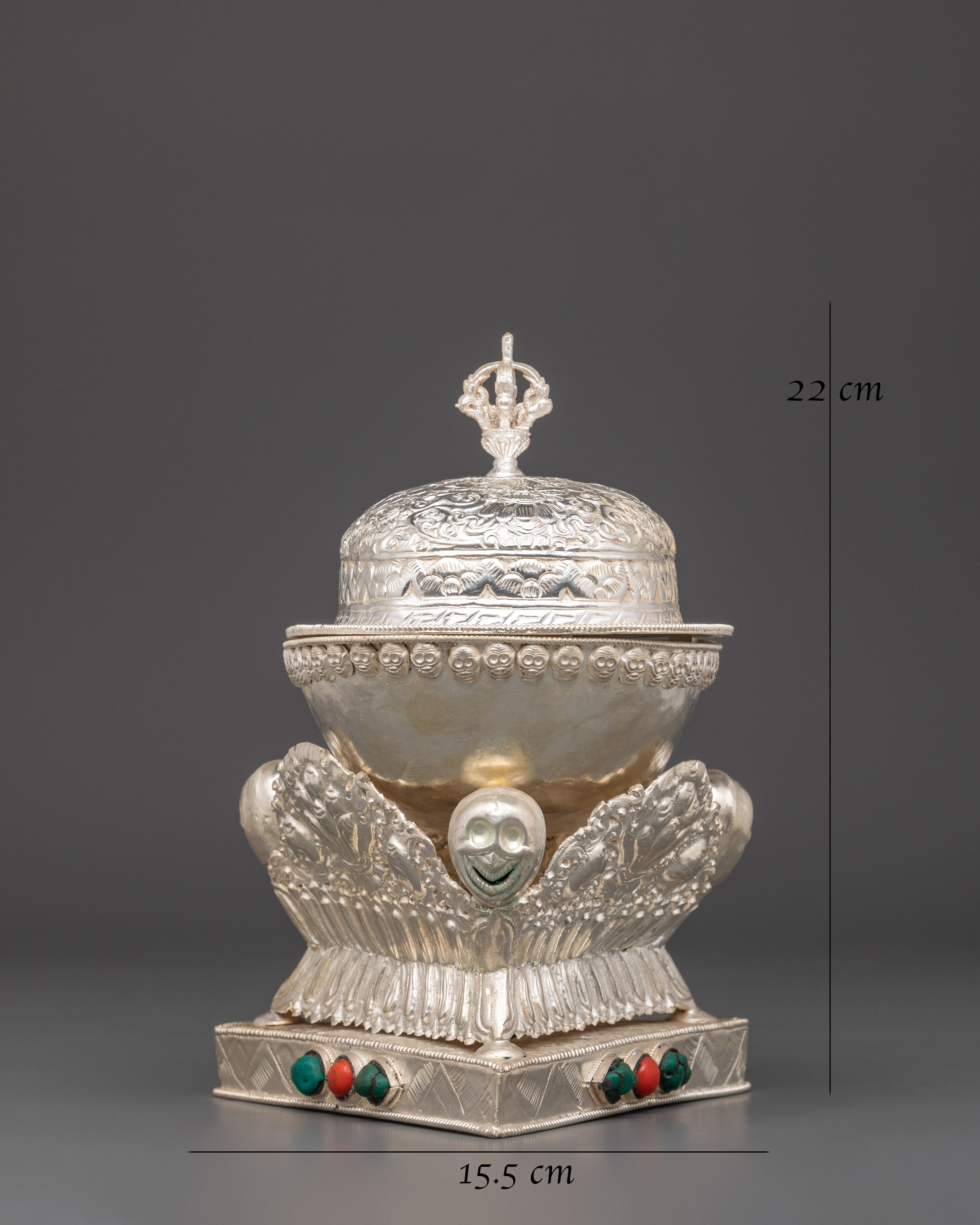 Tibetan Kapala Ceremonial Cup |  Buddhist Rituals & Tantric Offerings