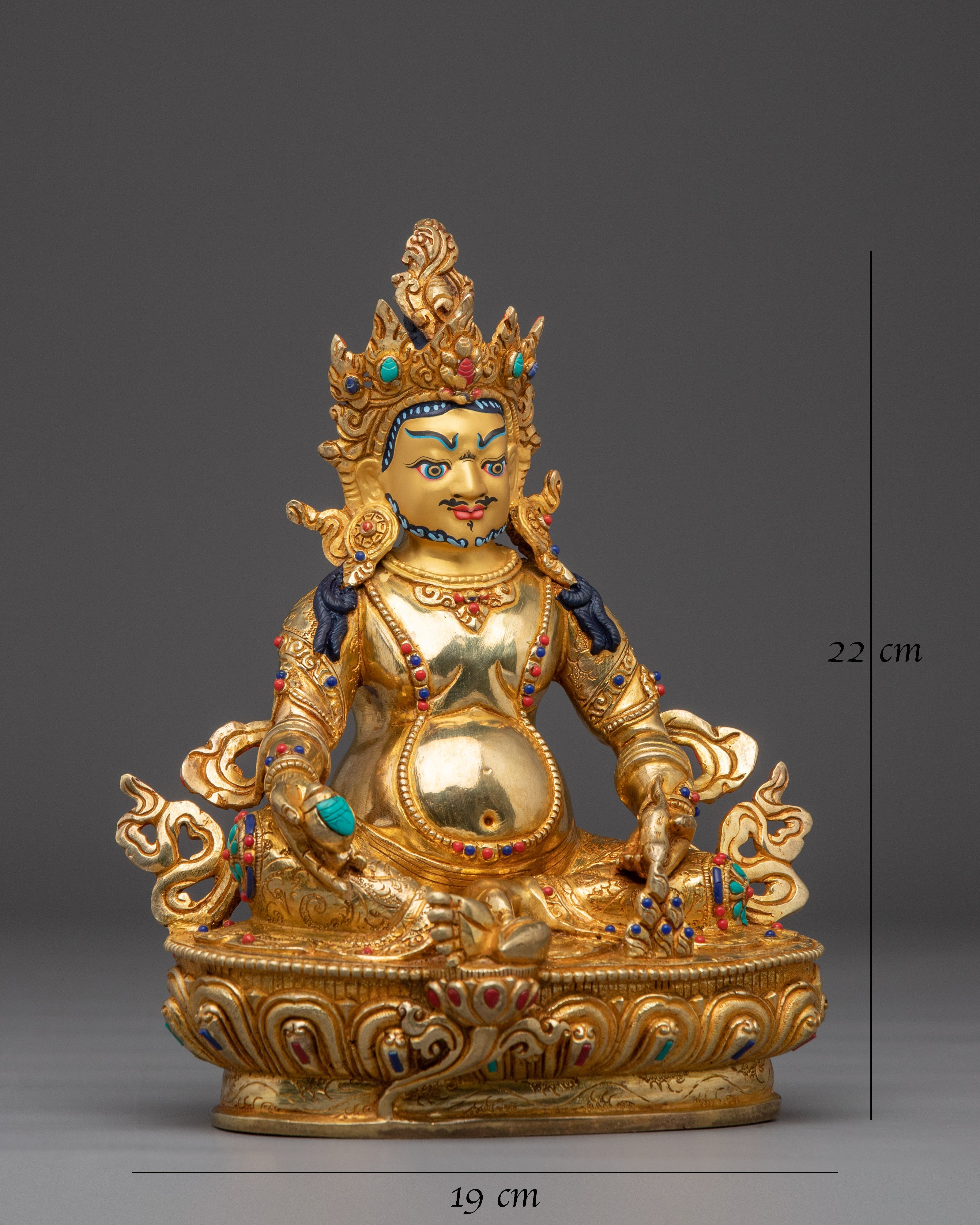 Divine Wealth Guardian Dzambhala Sculpture