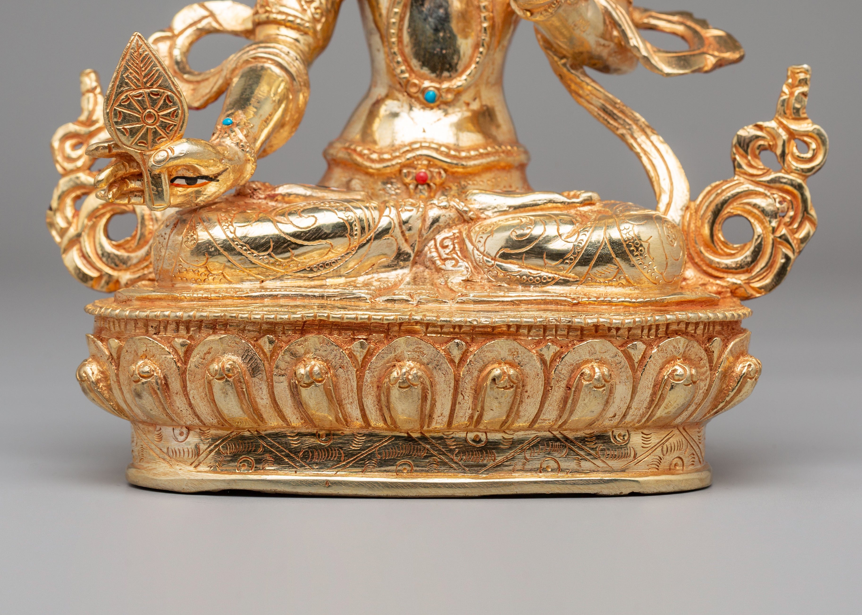 Buddhist White Umbrella Deity Statue | Sacred Meditation Sculpture