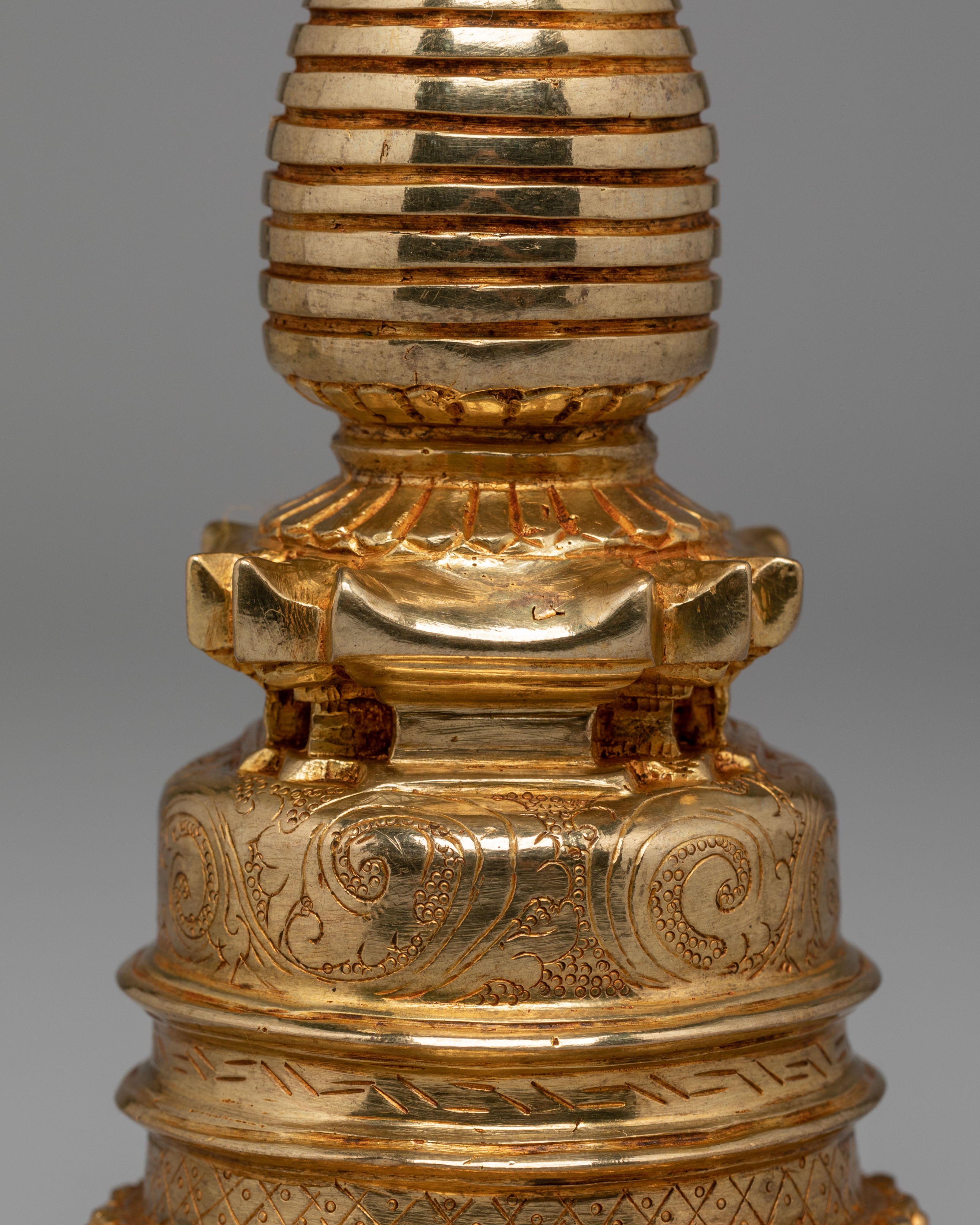 Handmade Ceremonial Himalayan Stupa | Sacred Buddhist Ritual Shrine