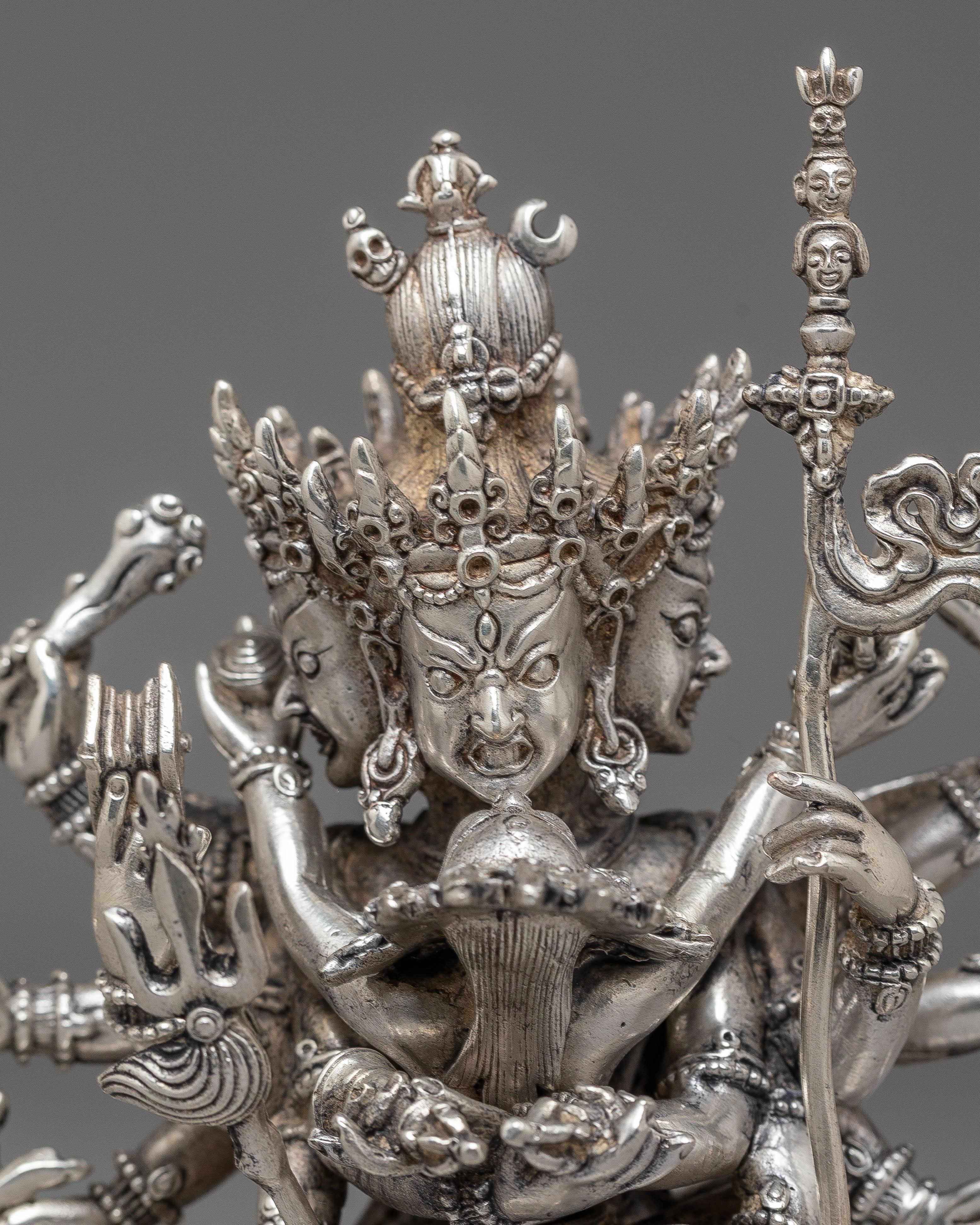 Buddhist Chakrasambhara Statue | Vajrayana Enlightened Deity